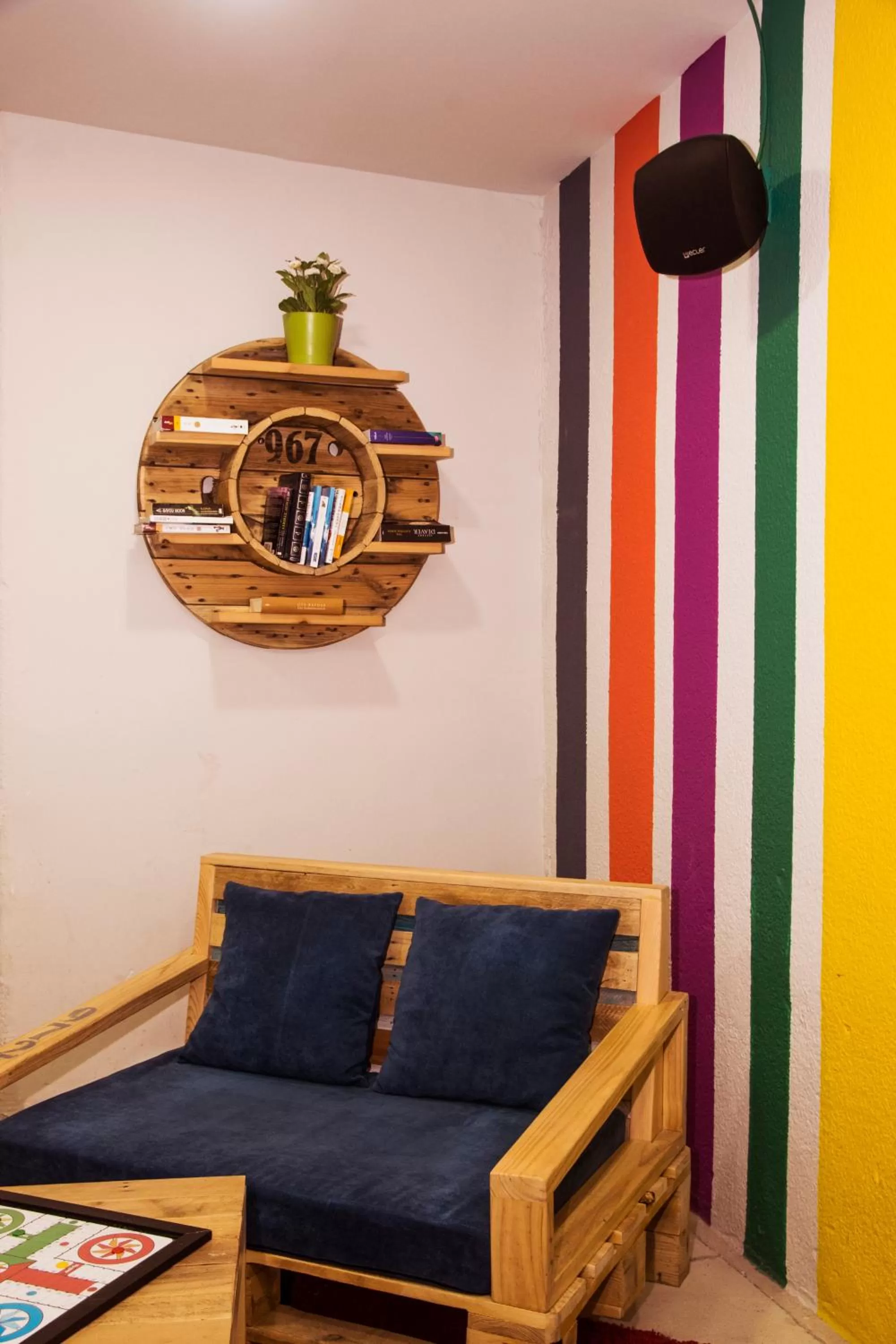 Seating area in BcnSportHostels