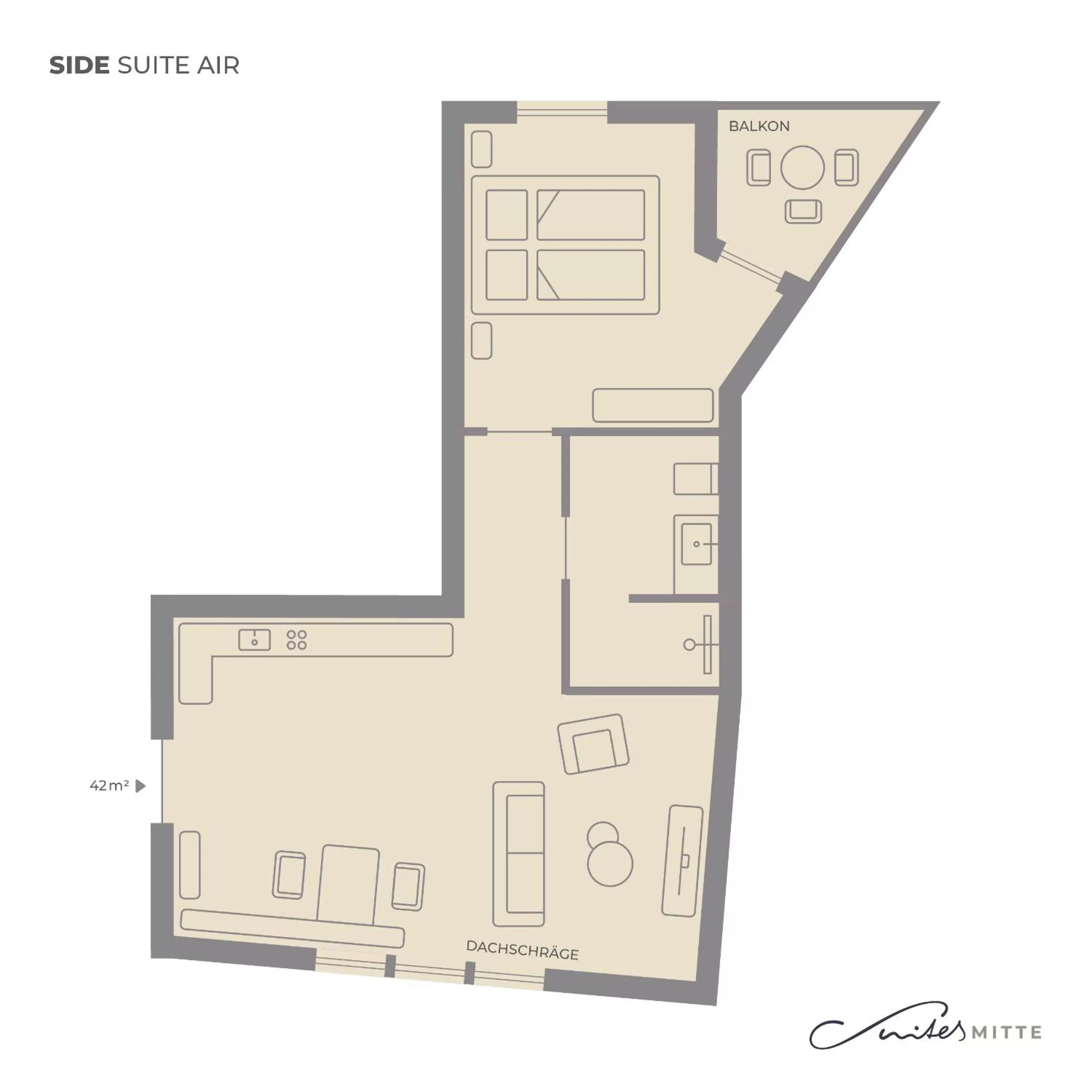 Shower, Floor Plan in Suites MITTE - Aparthotel