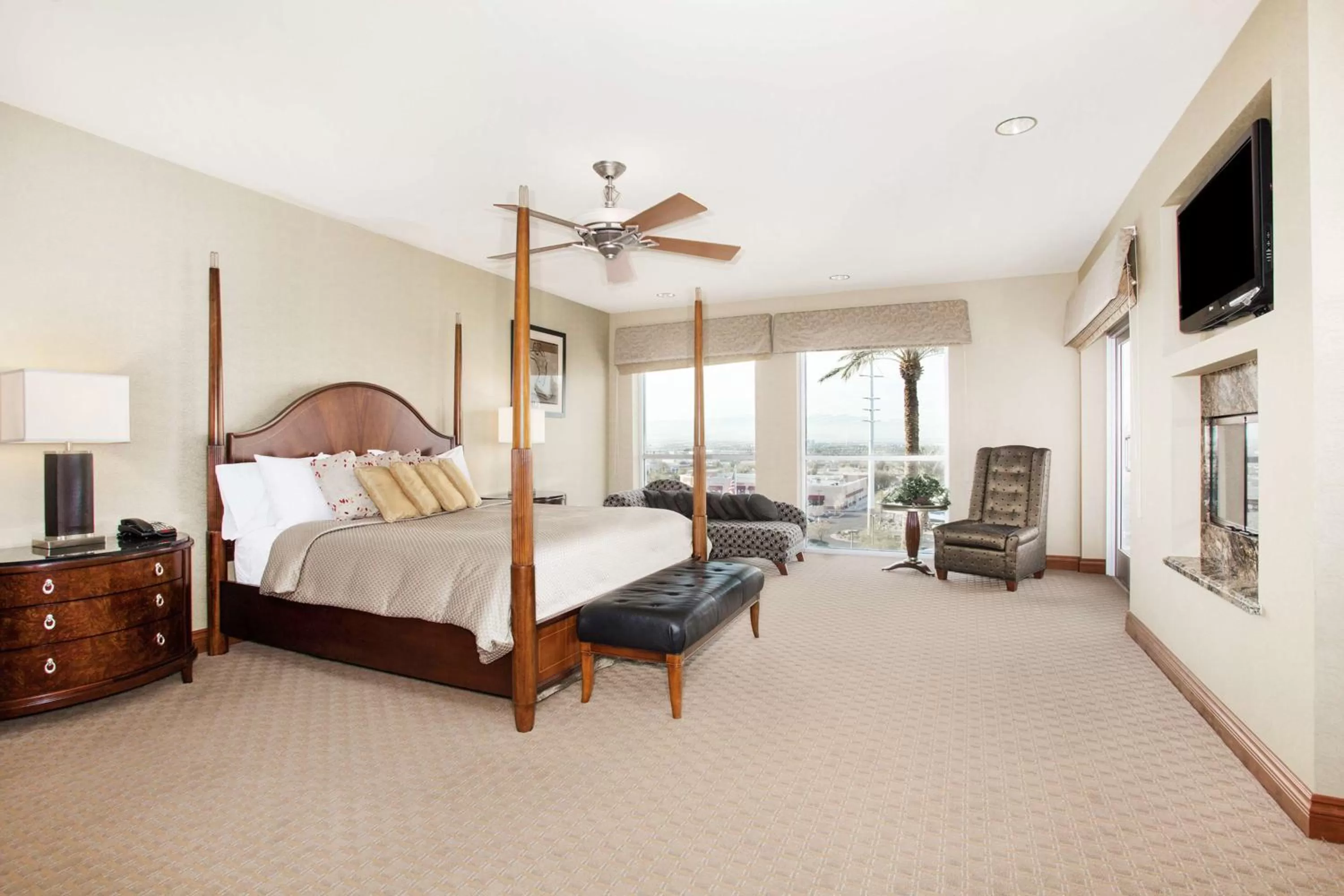 Bed in Homewood Suites by Hilton South Las Vegas