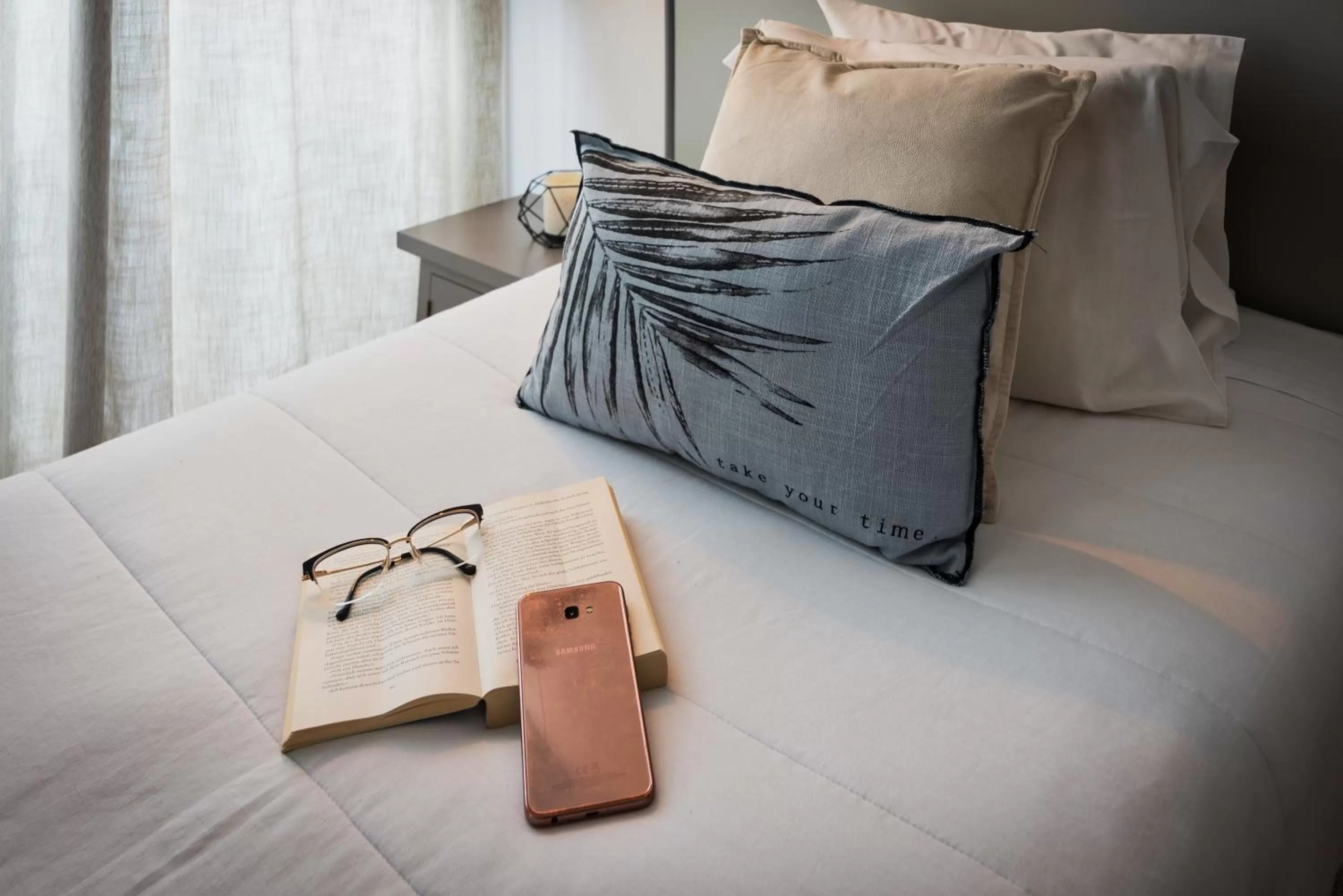 Bed in Hotel São Miguel