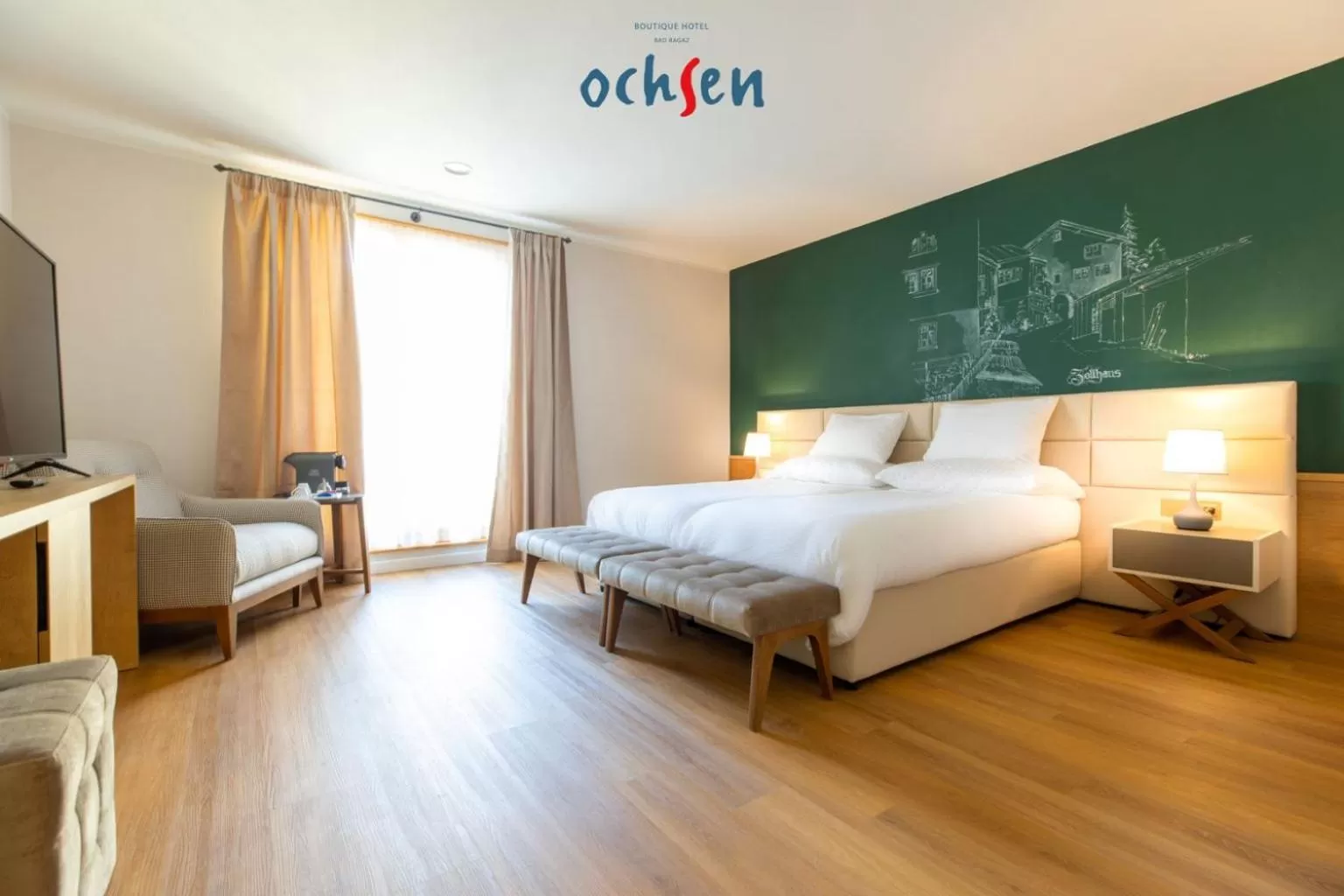 Bed in Boutique Hotel OchSen Self-Check-In