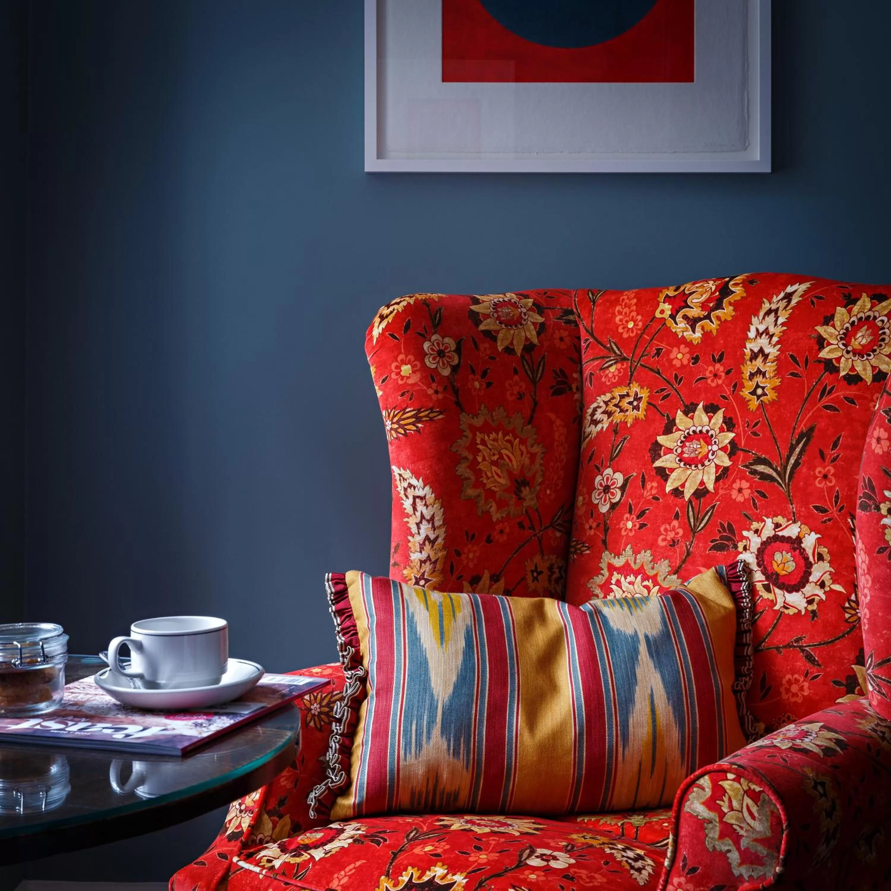 Seating area in The Assembly House in central Norwich