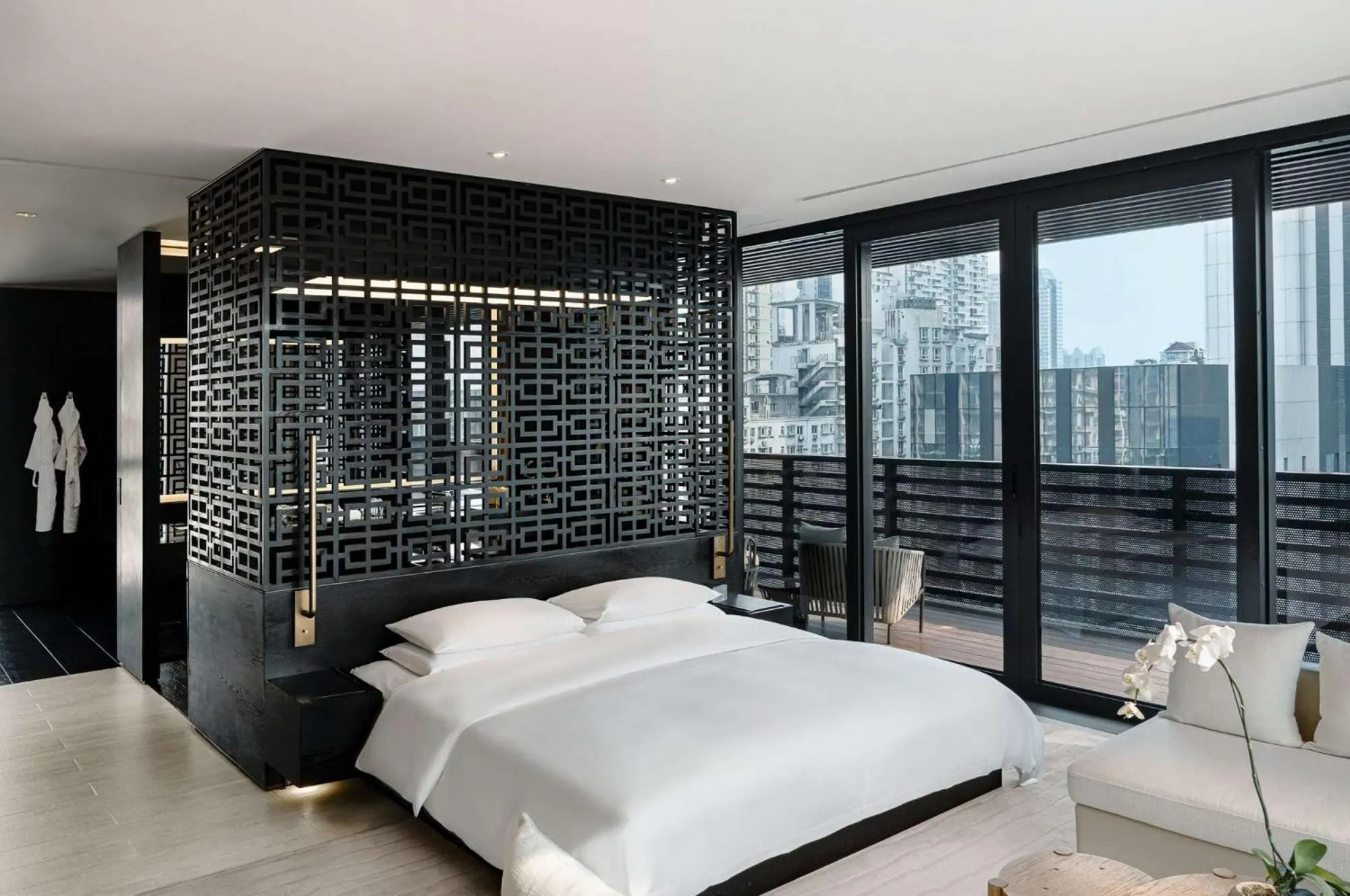 Bedroom, Bed in Upper House Chengdu