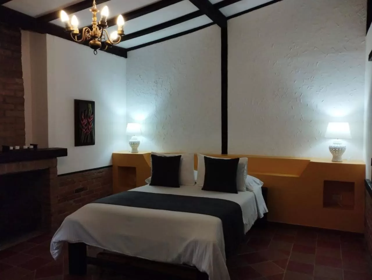 Bed in Hotel Vísperas