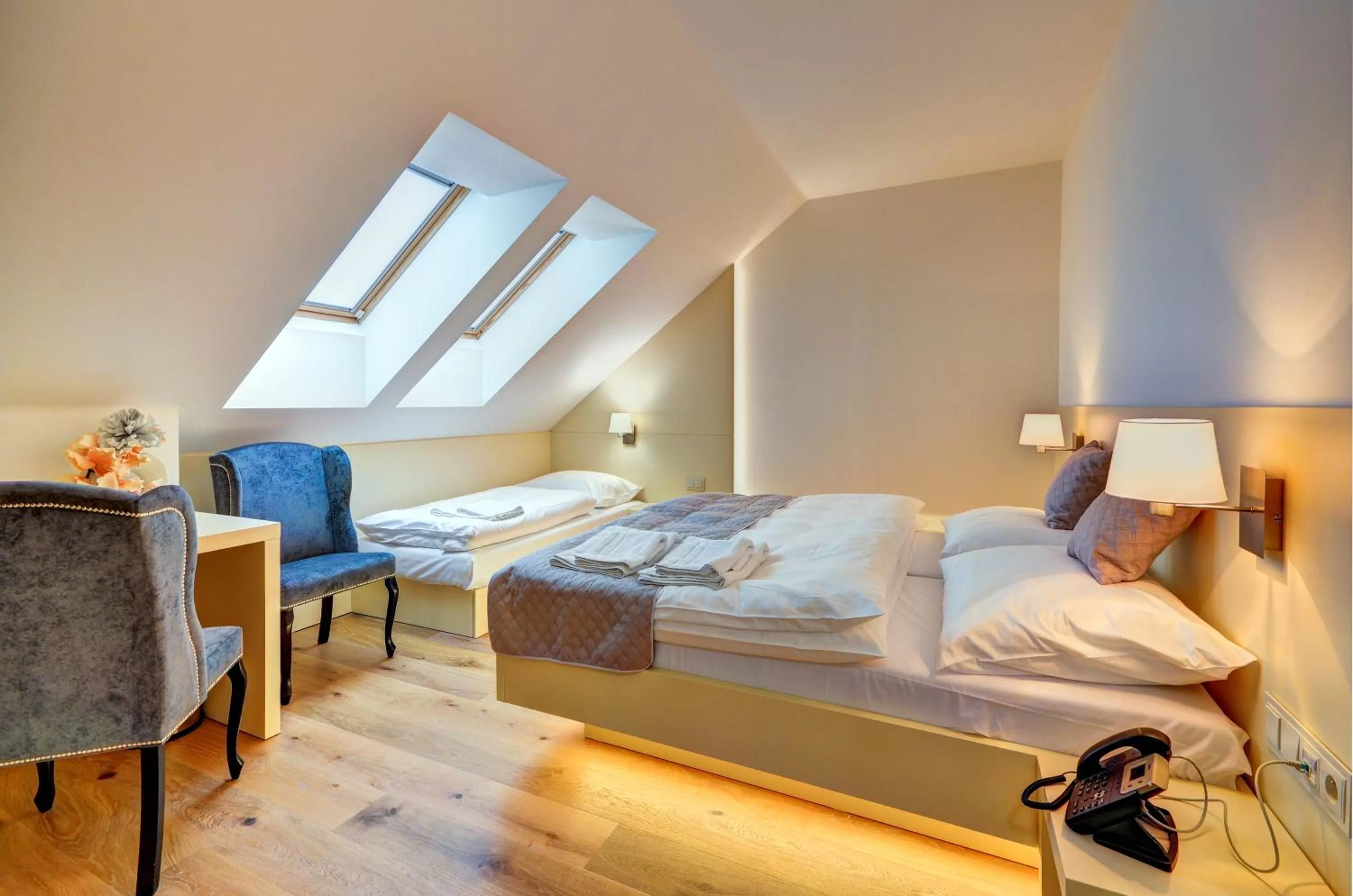 Bed in hotel Chmelnice