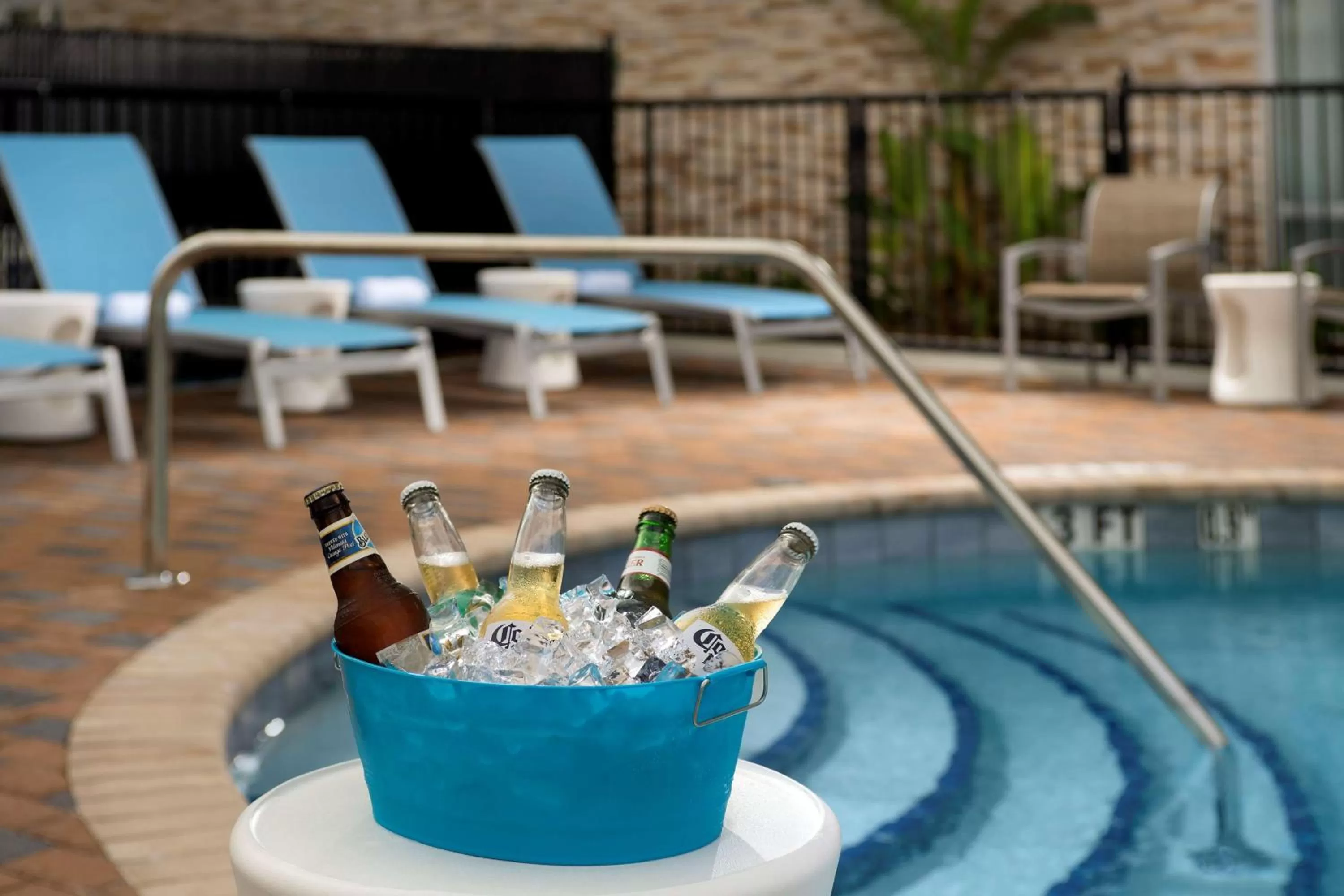 Pool view in Hampton Inn Miami Airport East