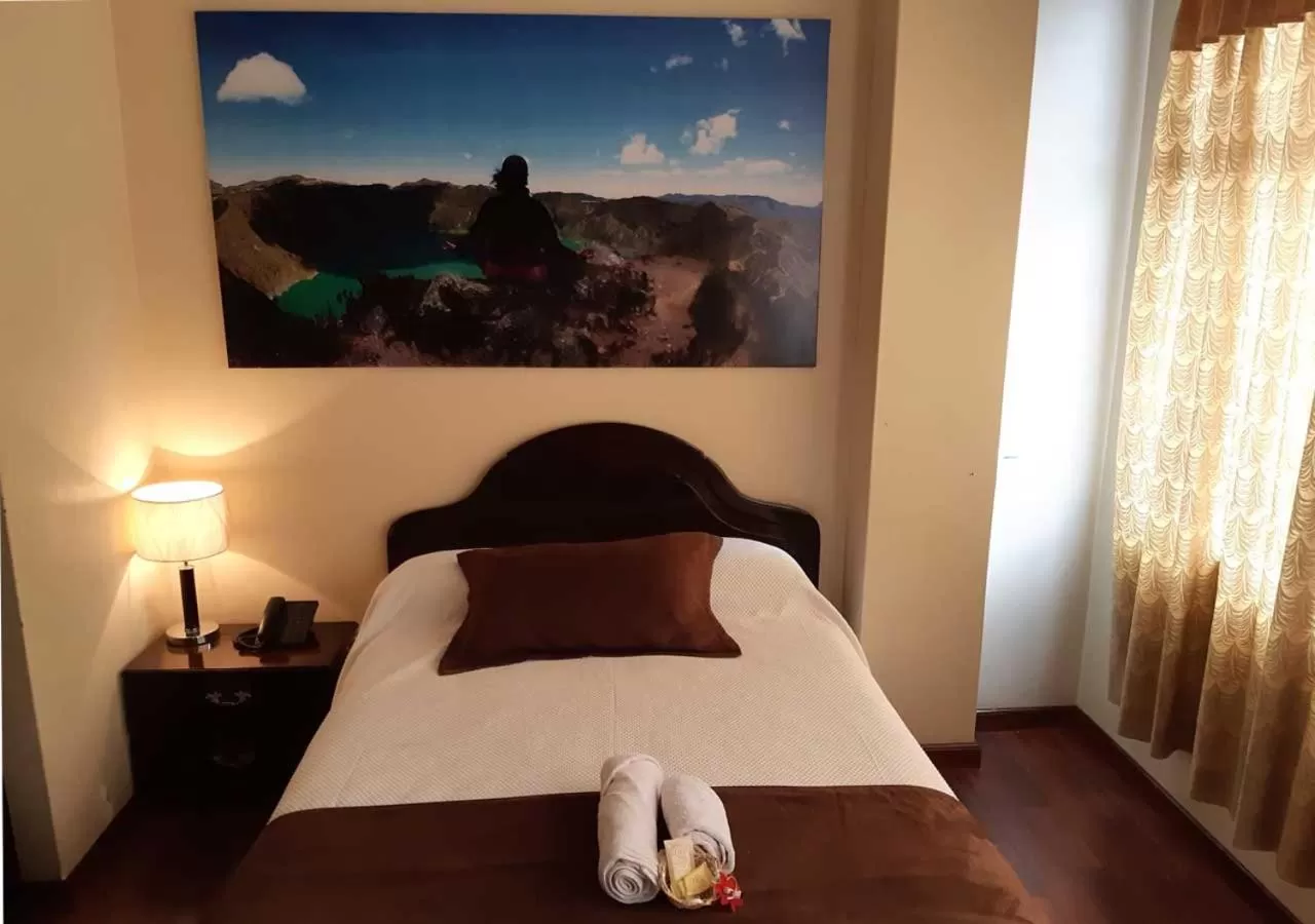 Property building, Bed in La Merced Plaza Hostal