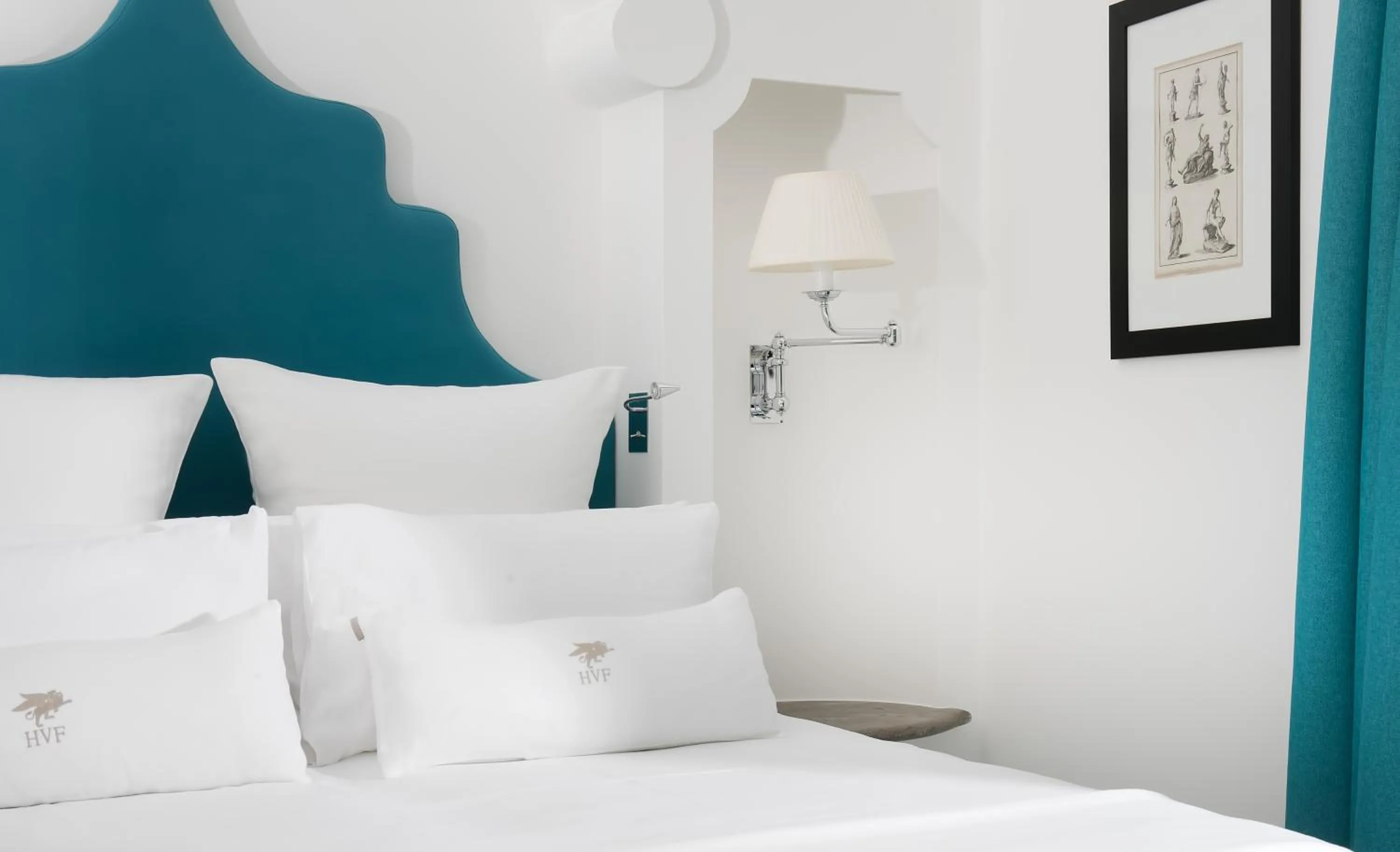 Decorative detail, Bed in Hotel Villa Franca