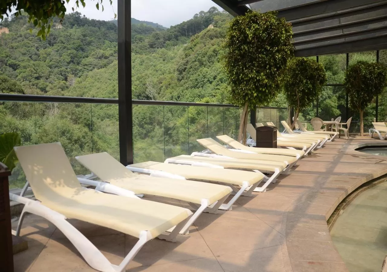 Balcony/Terrace in Hotel y Aguas Termales de Chignahuapan