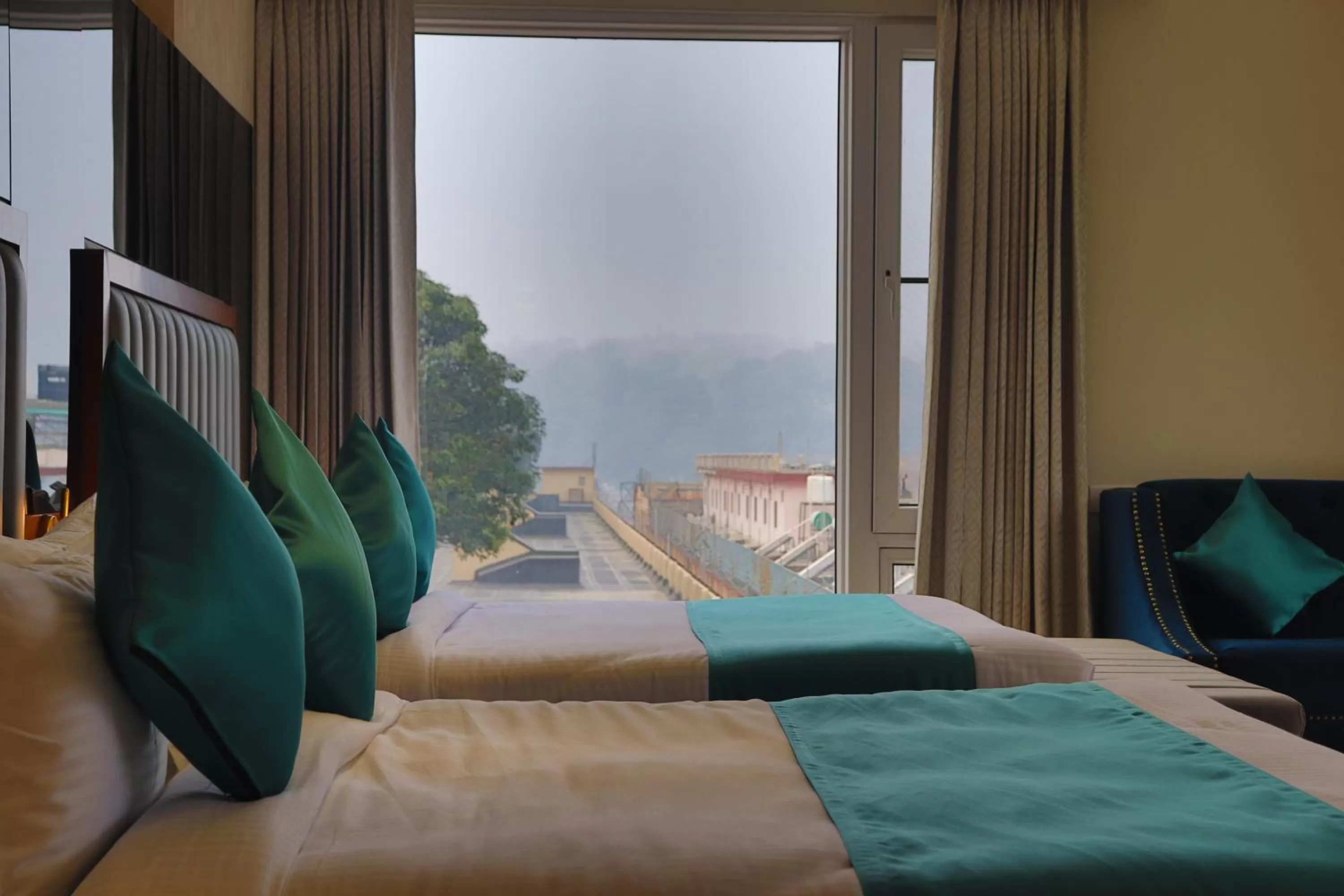 Photo of the whole room, Bed in Hotel Green - Behind Parmarth Niketan