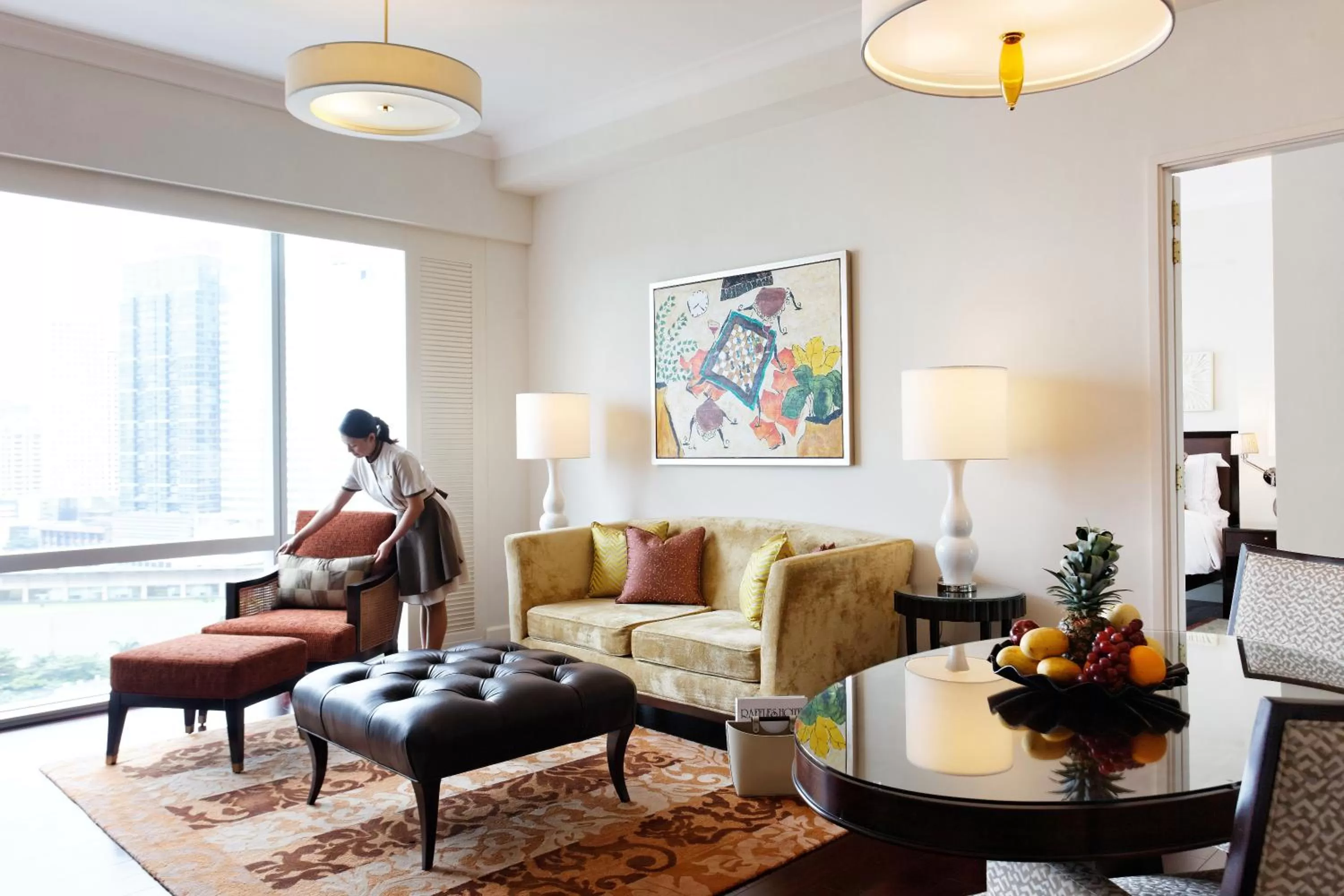 Living room in Raffles Makati