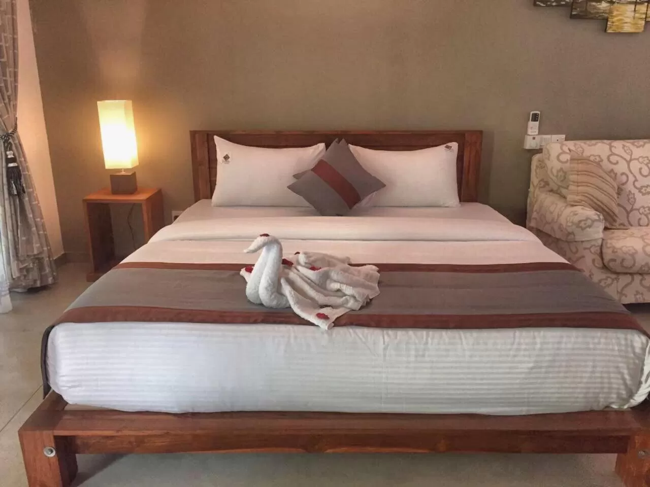 Bed in Hotel Heladiv