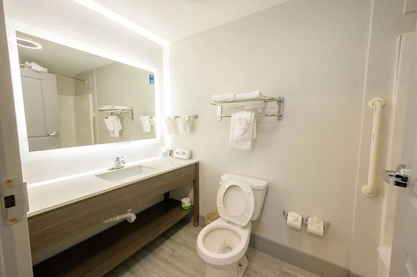 Bathroom in Hawthorn Extended Stay by Wyndham Panama City Beach