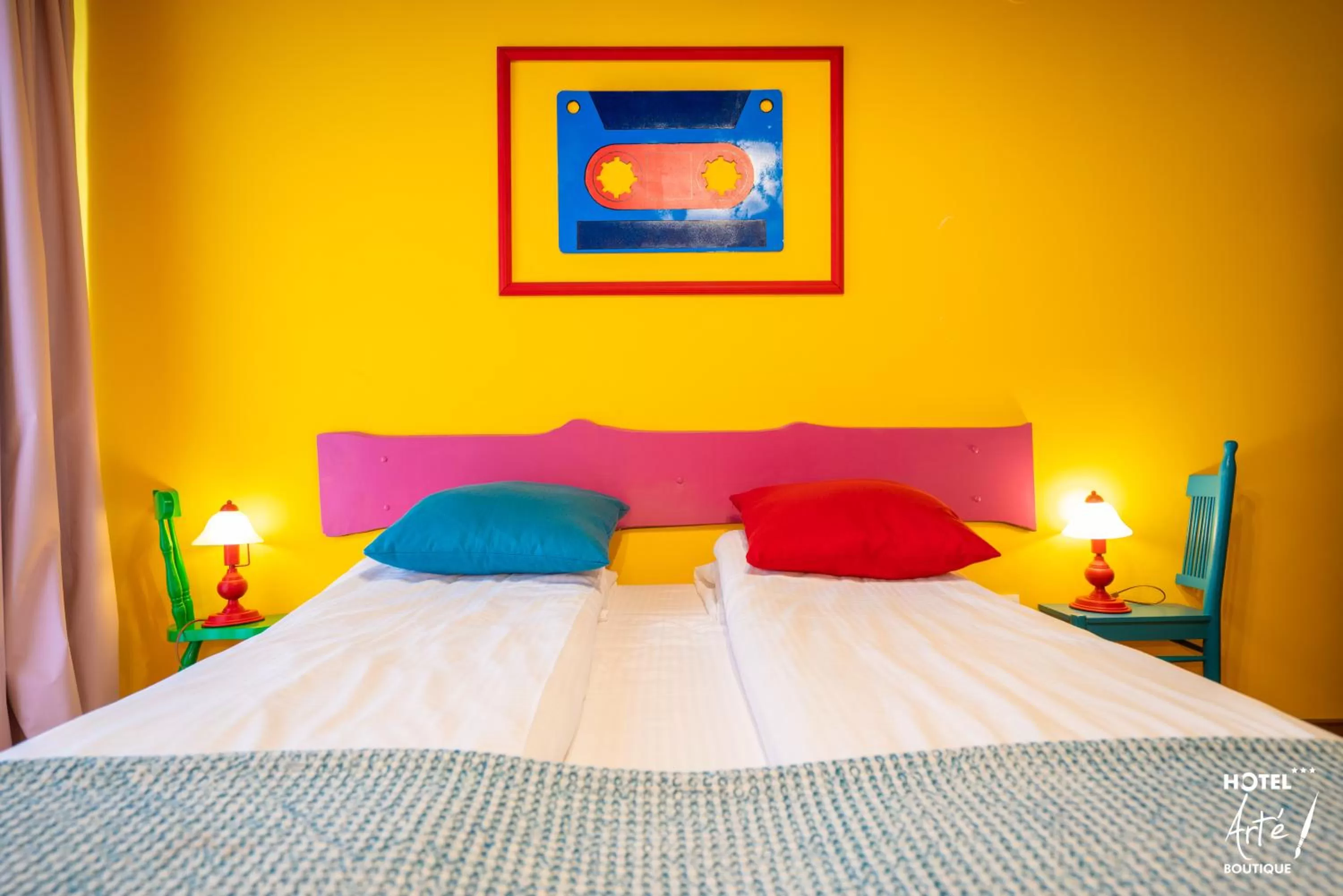 Bed in Art'e Boutique Hotel