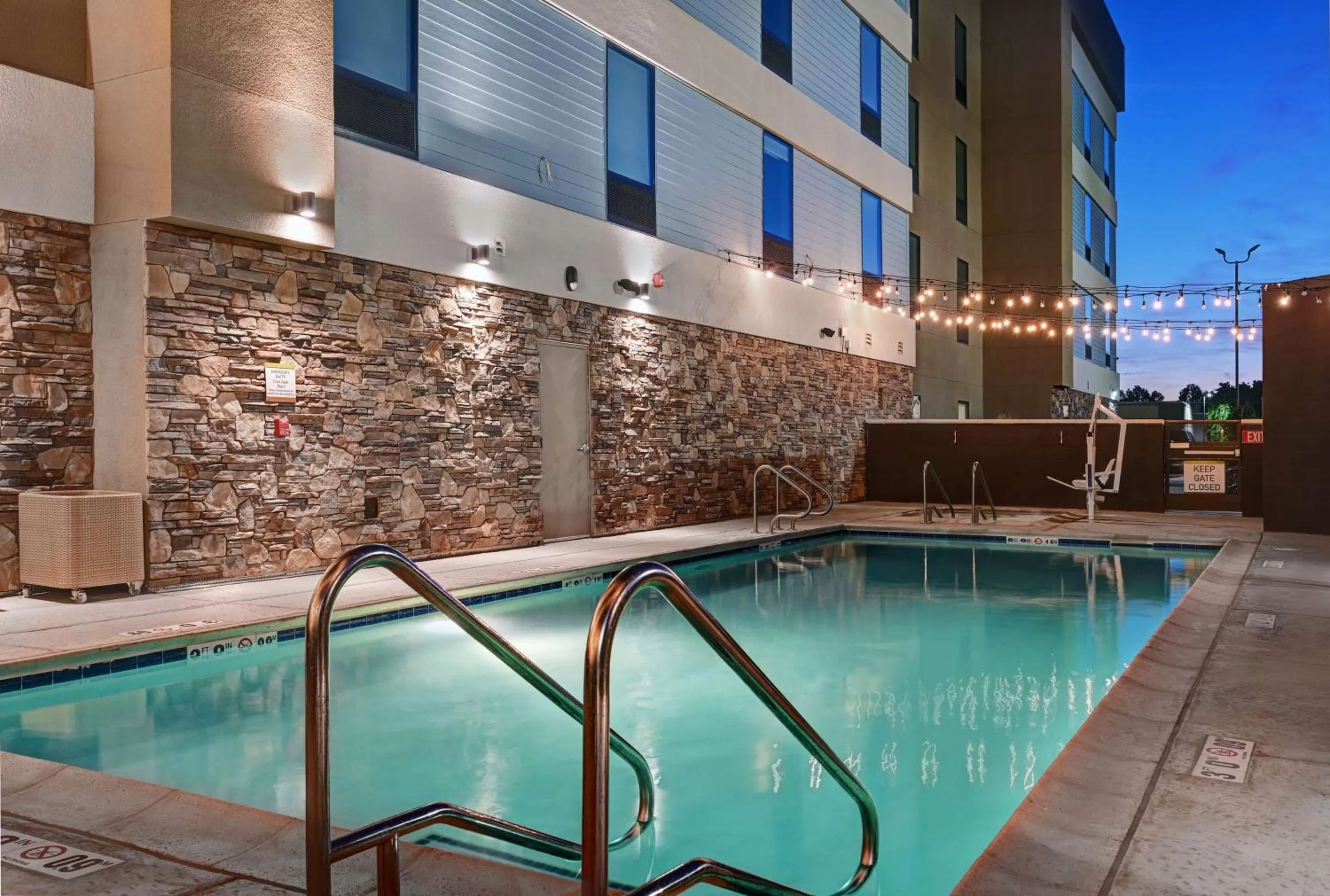 Pool view in Home2 Suites By Hilton Tracy, Ca