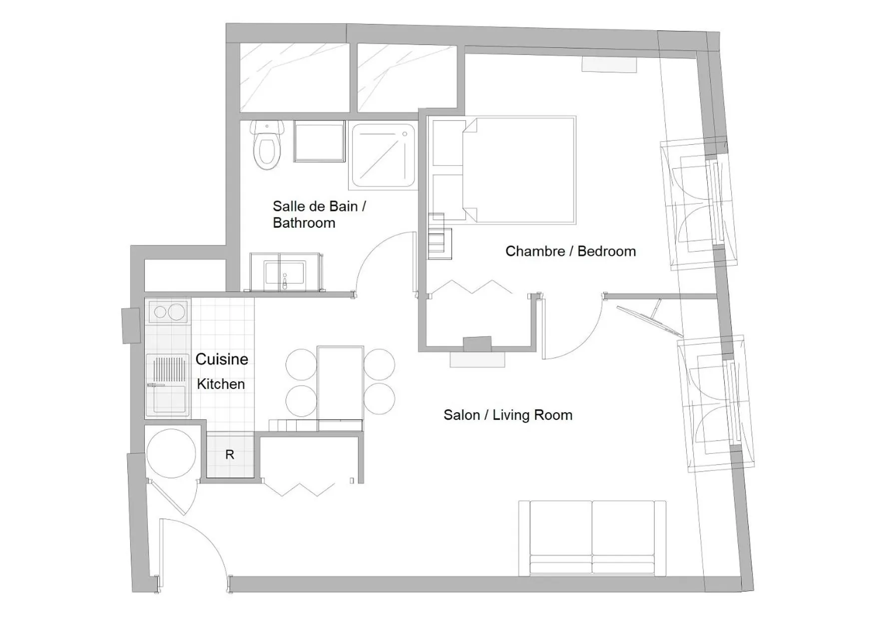 Floor plan in Résidence Palais Étoile