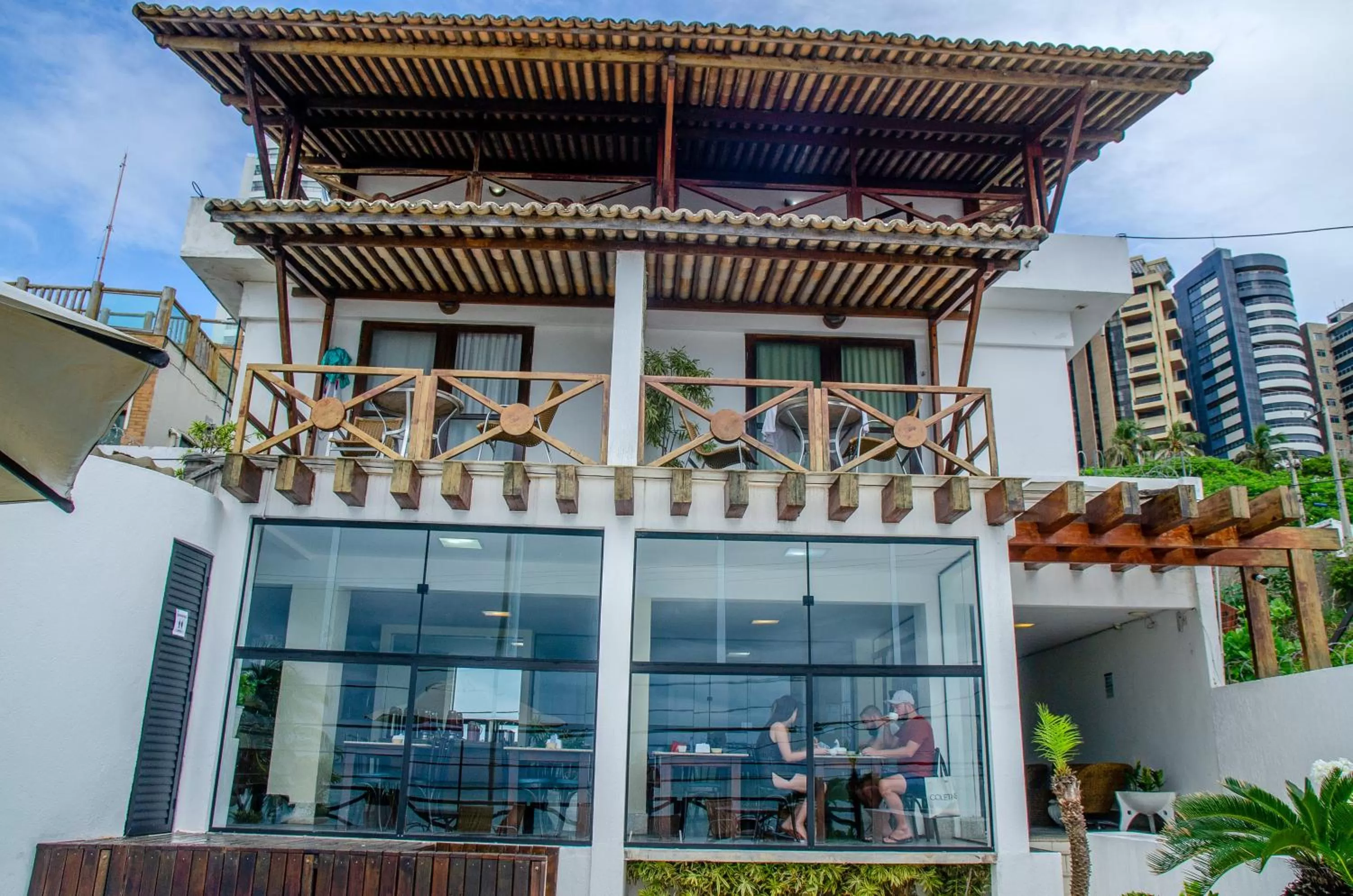 Facade/entrance in La Belle Beach Hotel