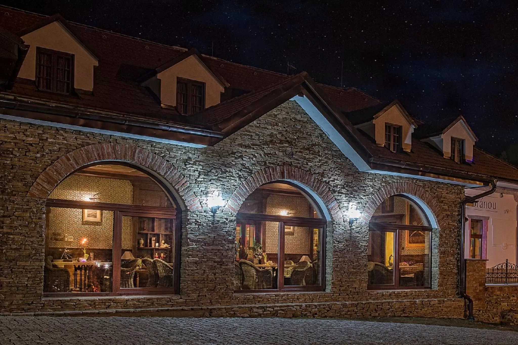 Night, Property Building in Hotel Pod Bránou