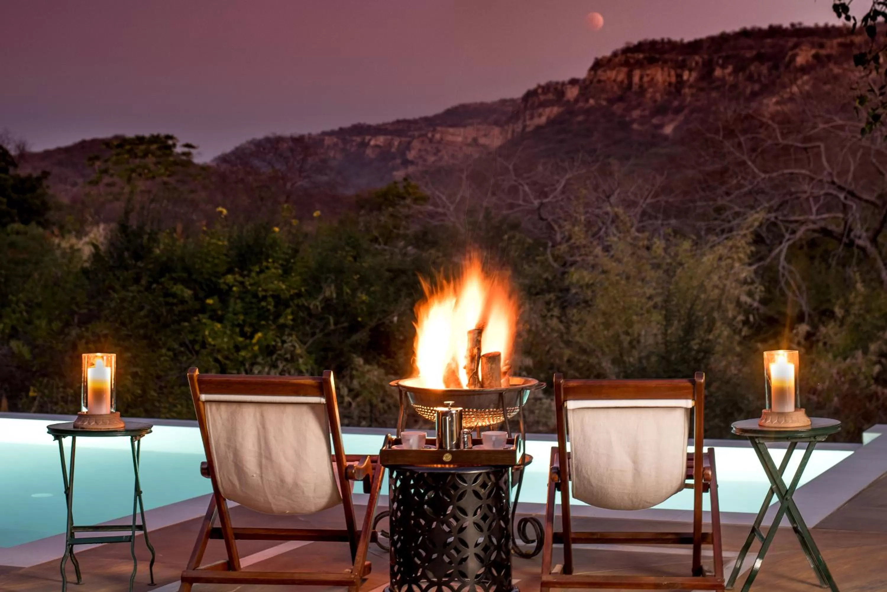 Swimming pool in Fateh's Retreat, Homestay