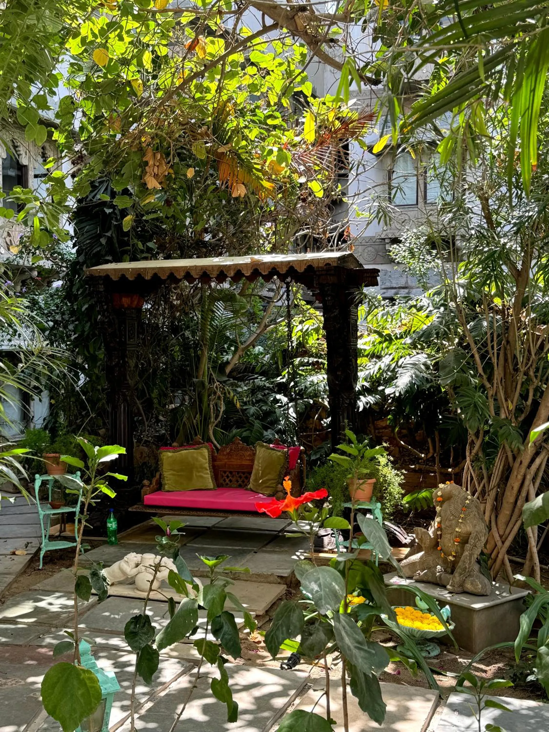 Garden in Hotel Udai Kothi
