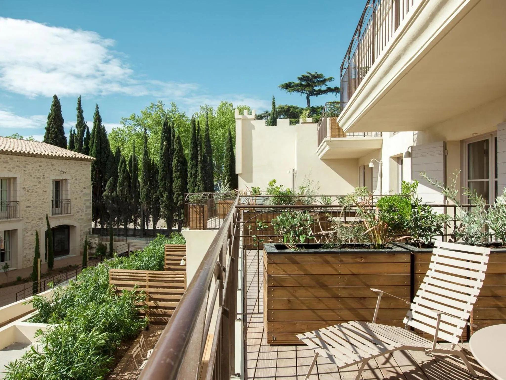 Balcony/Terrace in Garrigae Distillerie de Pezenas - Hotellerie & Spa