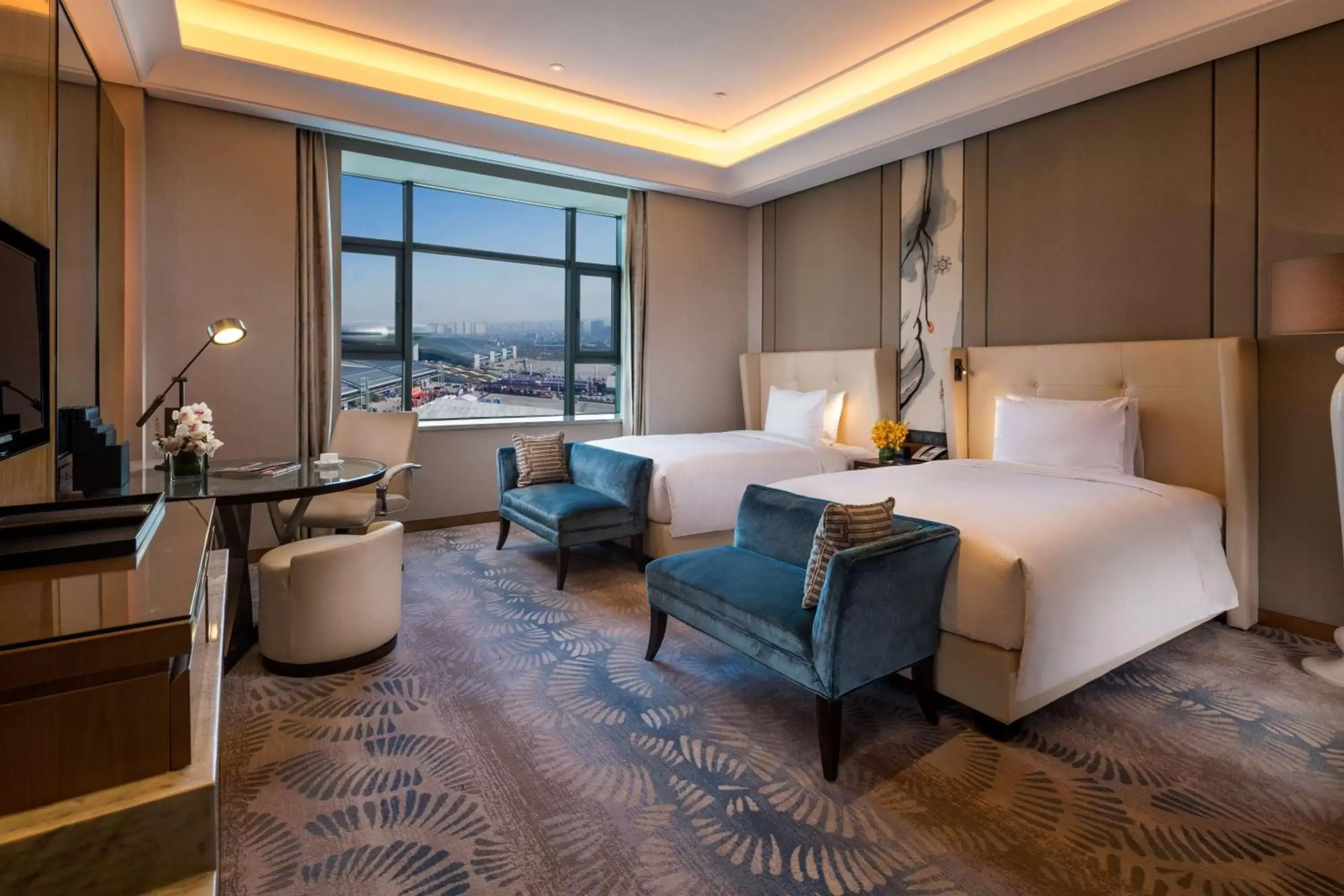 Executive Twin Room - Lounge Access in Hilton Urumqi Executive Twin Room - Lounge Access in Hilton Urumqi
