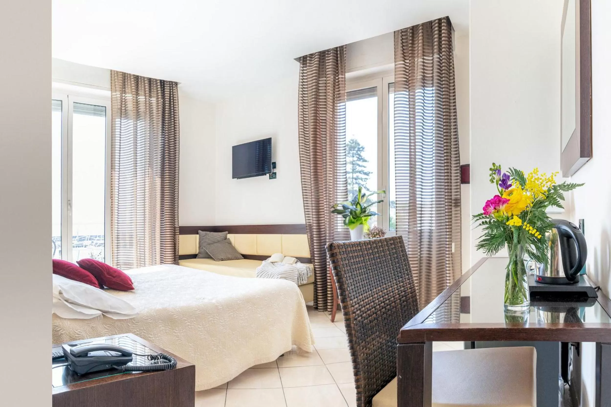 Bed in Hotel Marinella