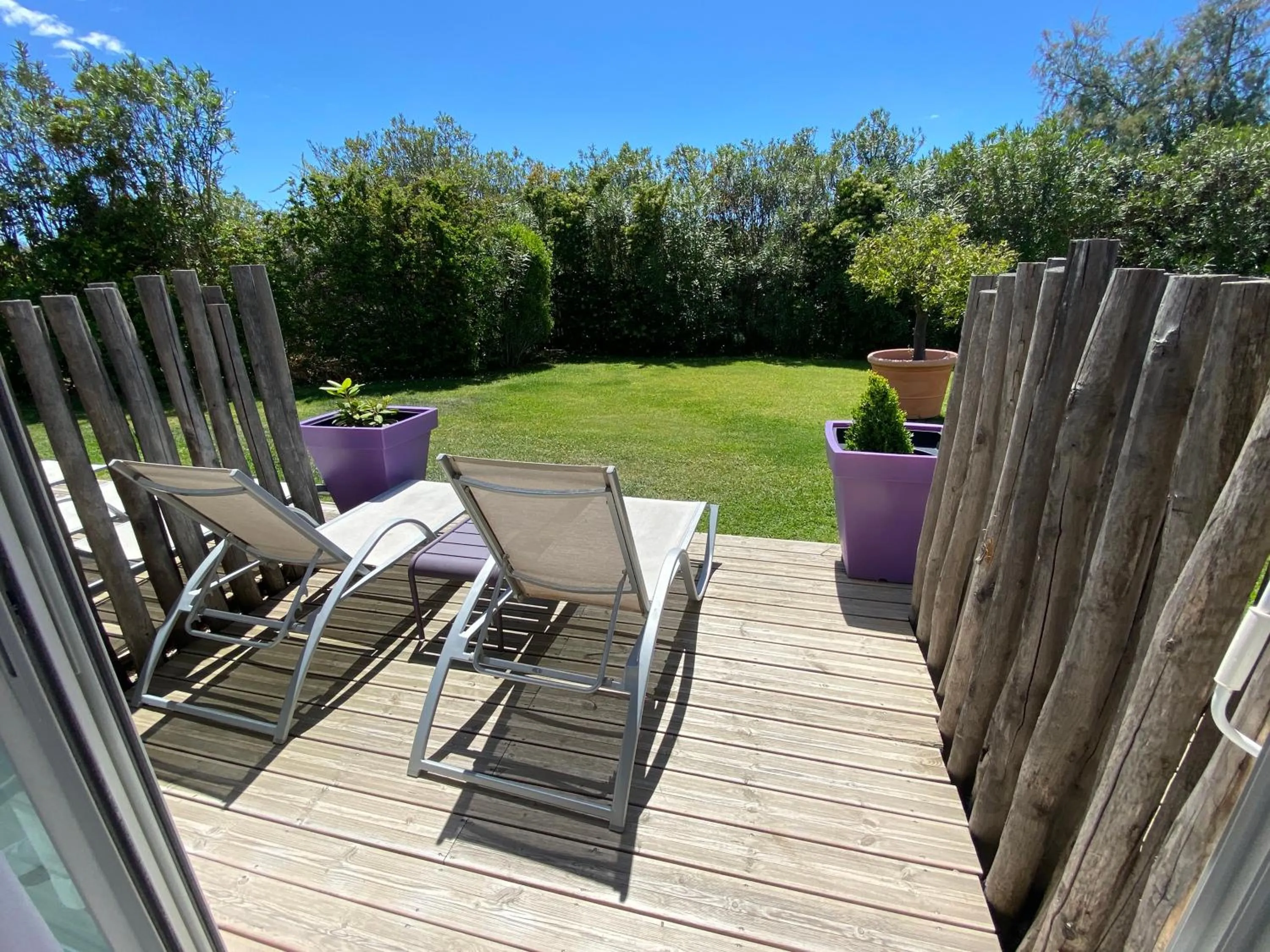 sunbed in Le Mas de Cocagne