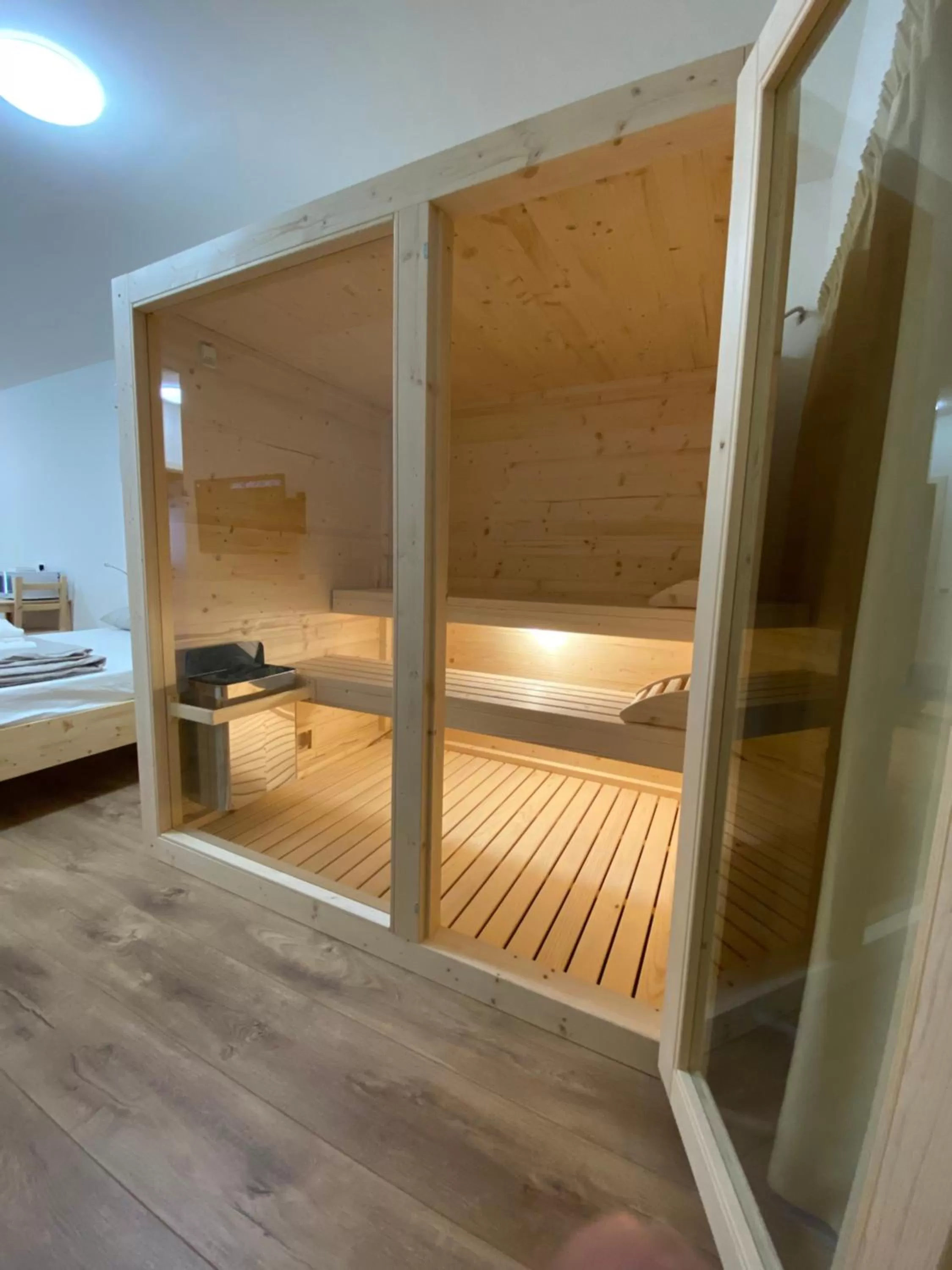 Sauna, Bed in Sky Garden & Wellness R.