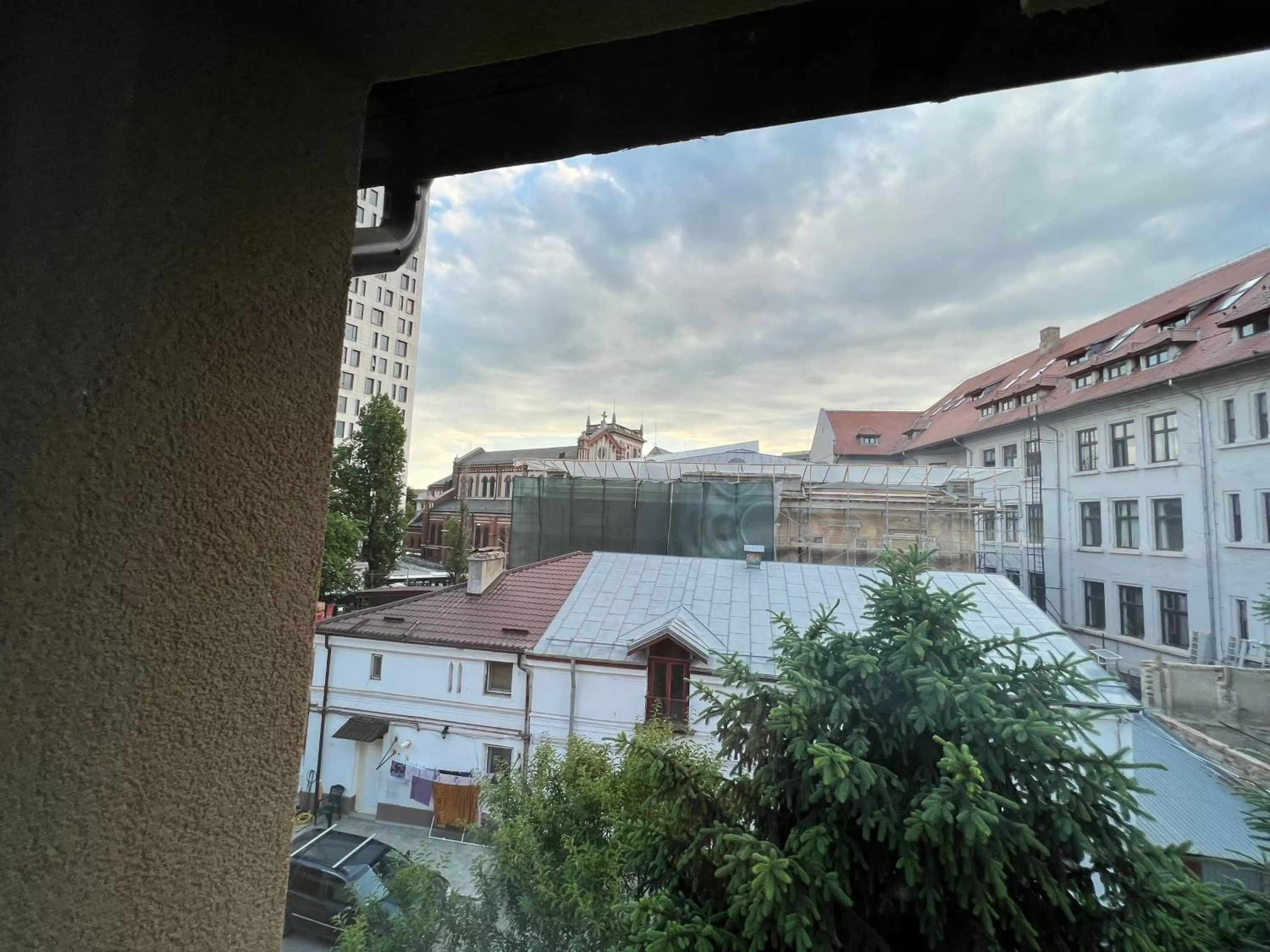 City view in Hotel Boutique Cathedral Plaza Residences room for rent downtown