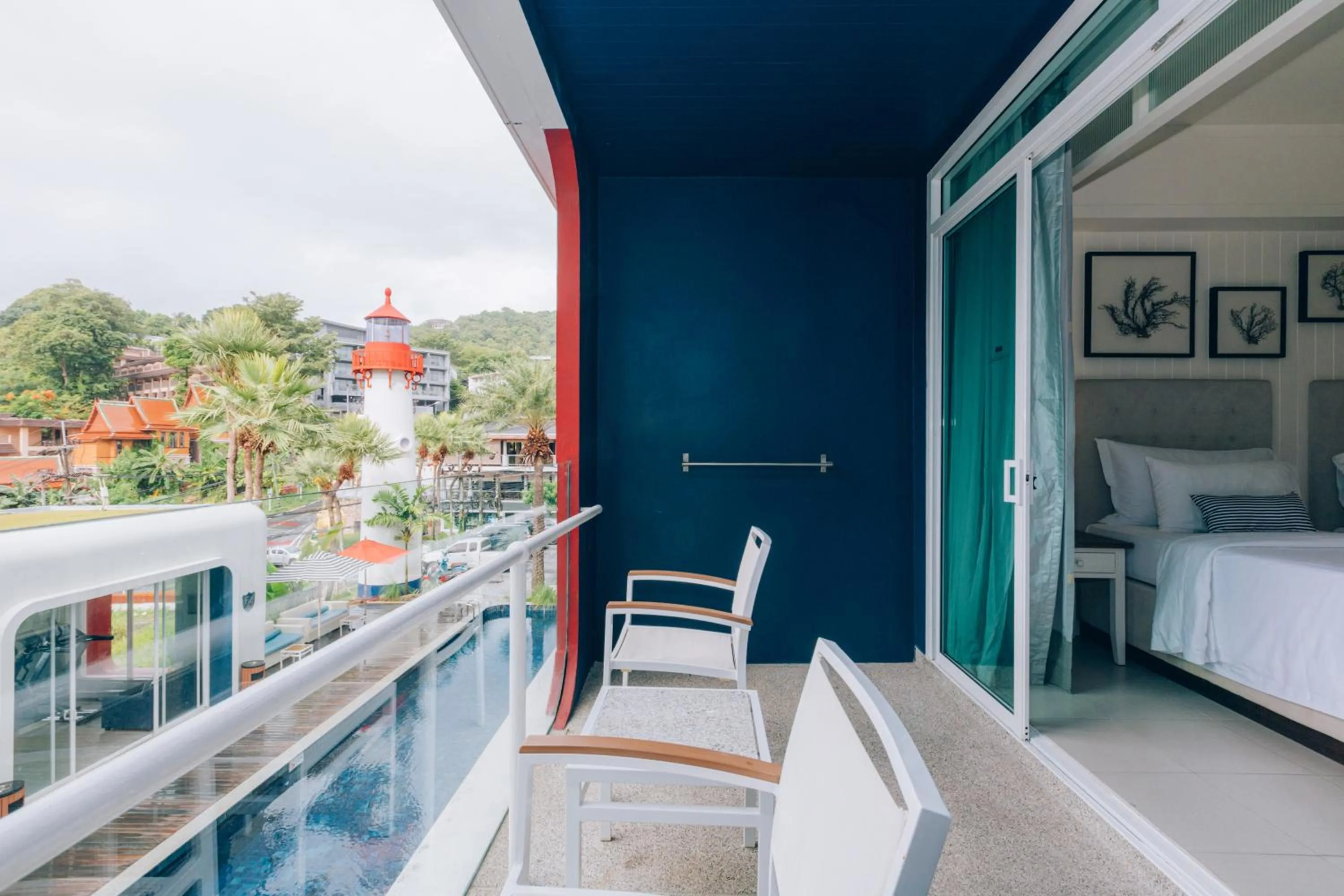 View (from property/room), Bed in Sugar Marina Hotel - NAUTICAL - Kata Beach