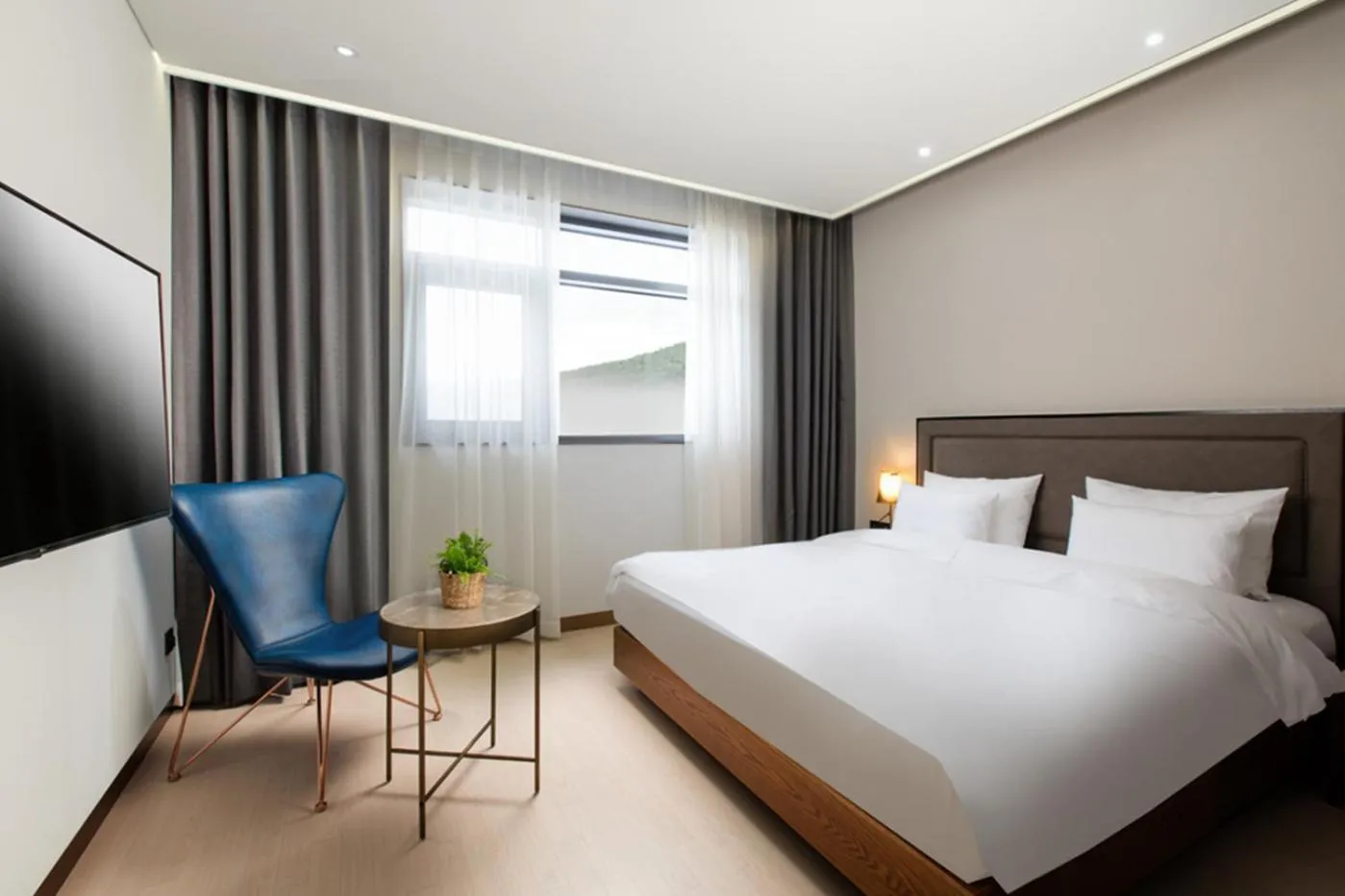 Bed in N Bridge Hotel JEON JU