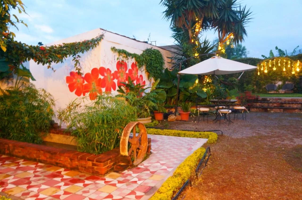 Garden in Hotel Palacio Chico 1948