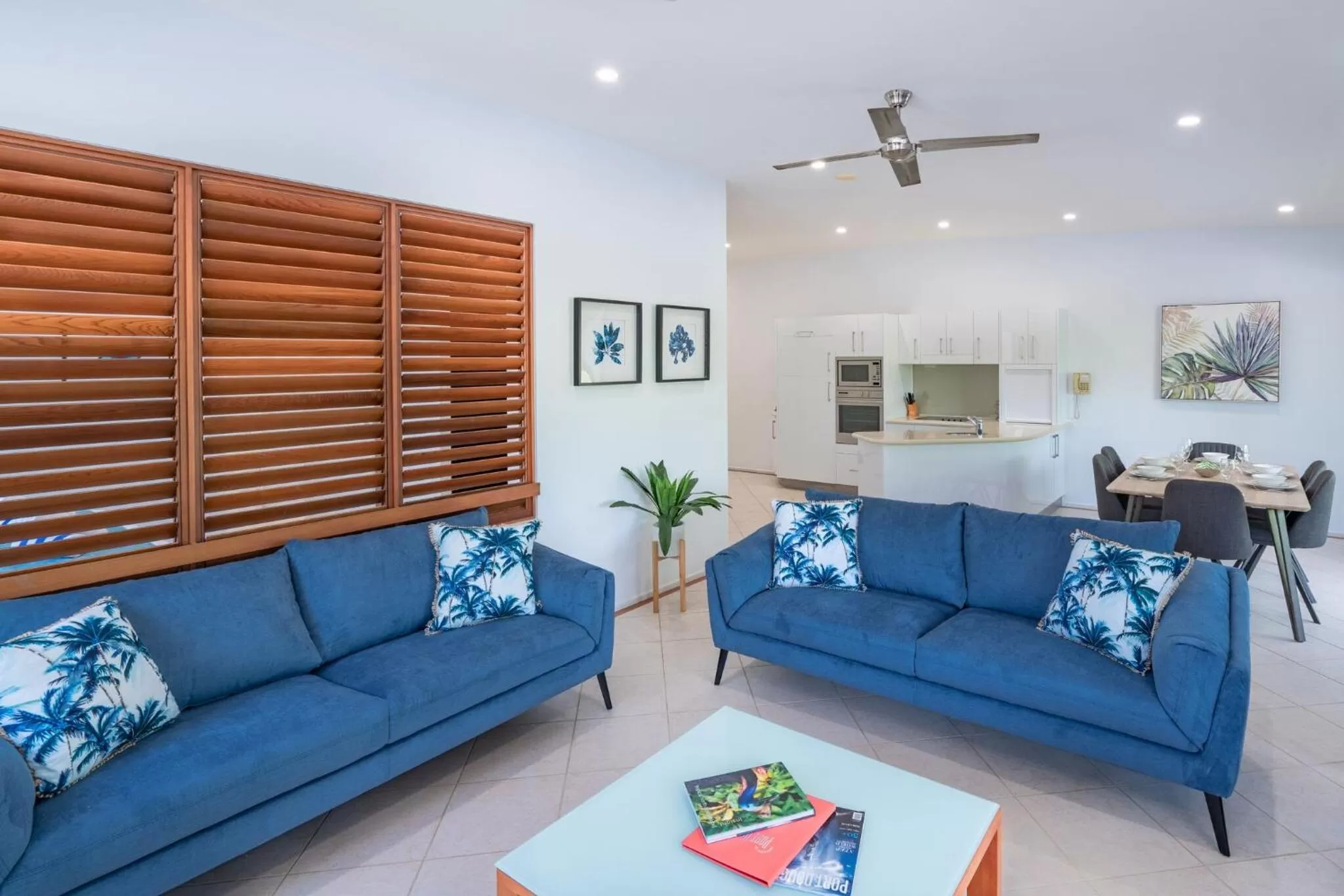 Living room in Saltwater Luxury Apartments