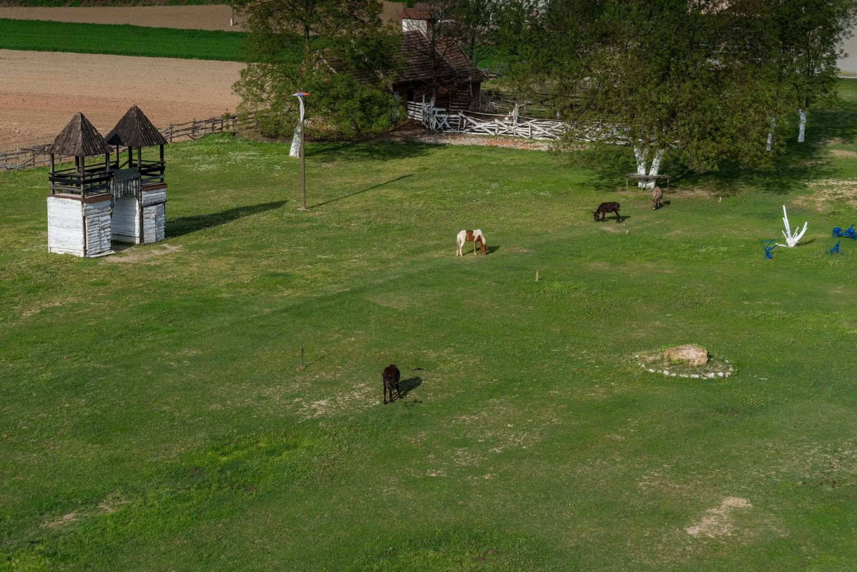 Bird's eye view in B&B Etno Village Sunčana Reka