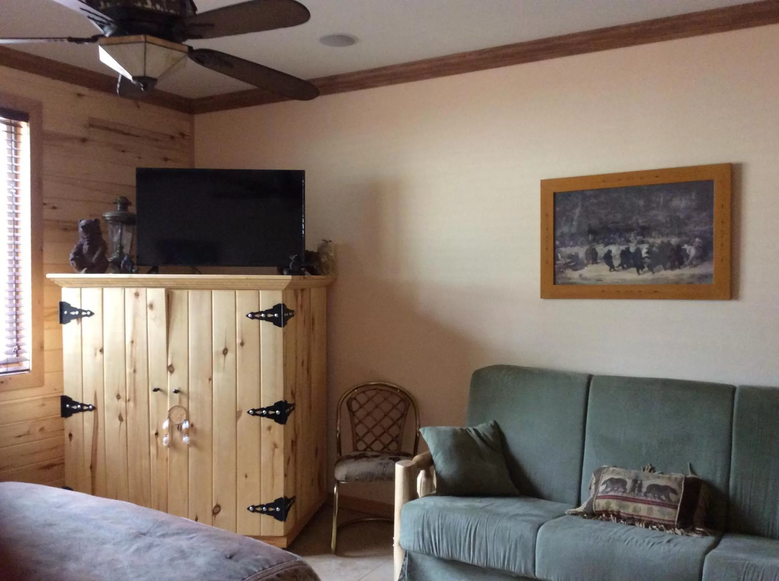 Bed in Elktrace Bed and Breakfast