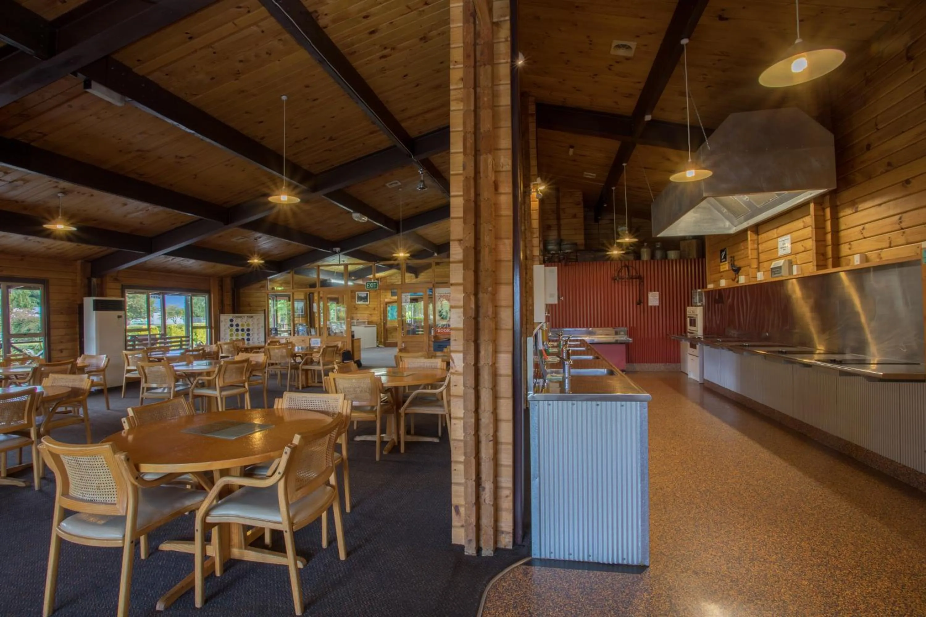 Communal kitchen in Te Anau Top 10 Holiday Park and Motels