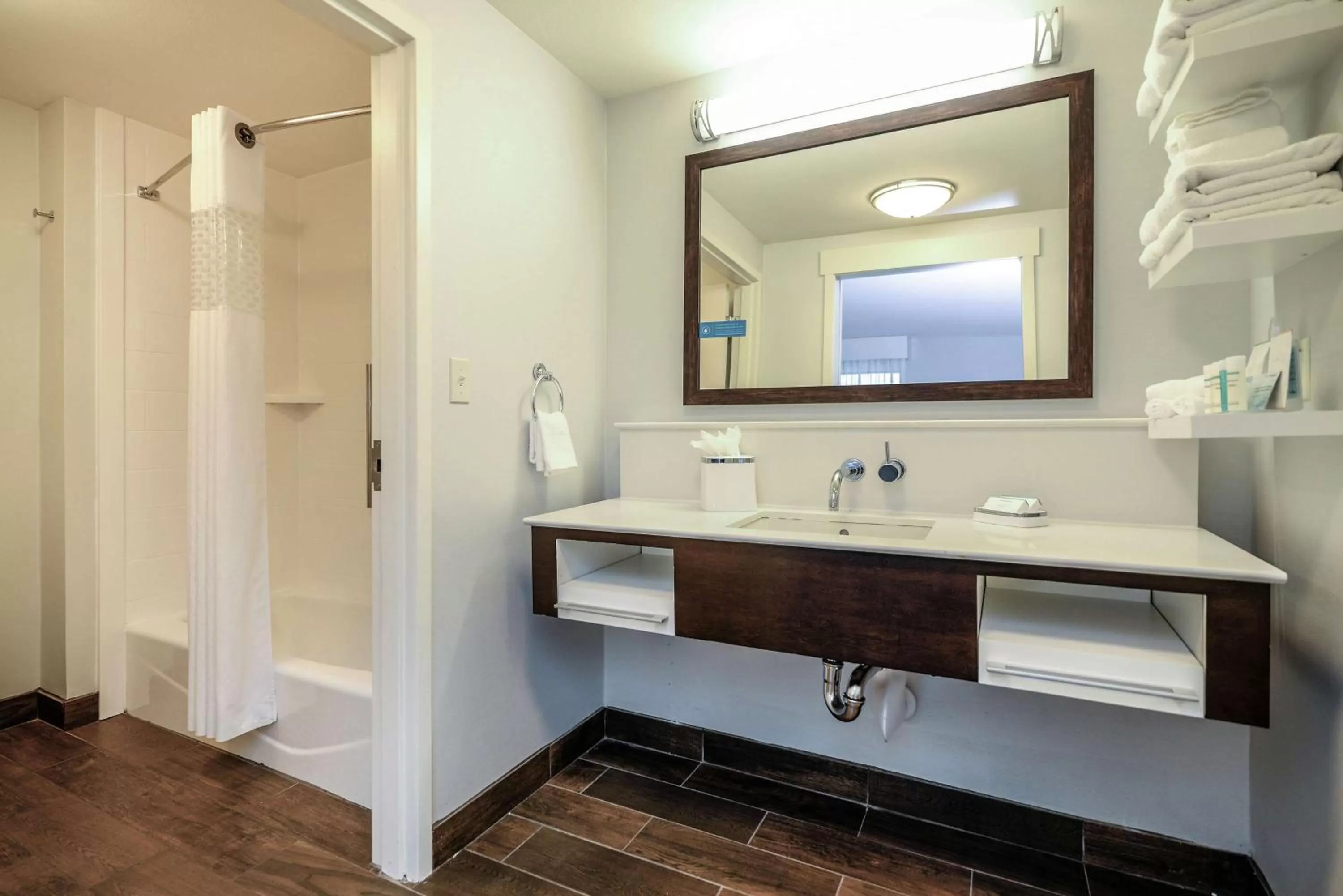 Bathroom in Hampton Inn Brighton Mi