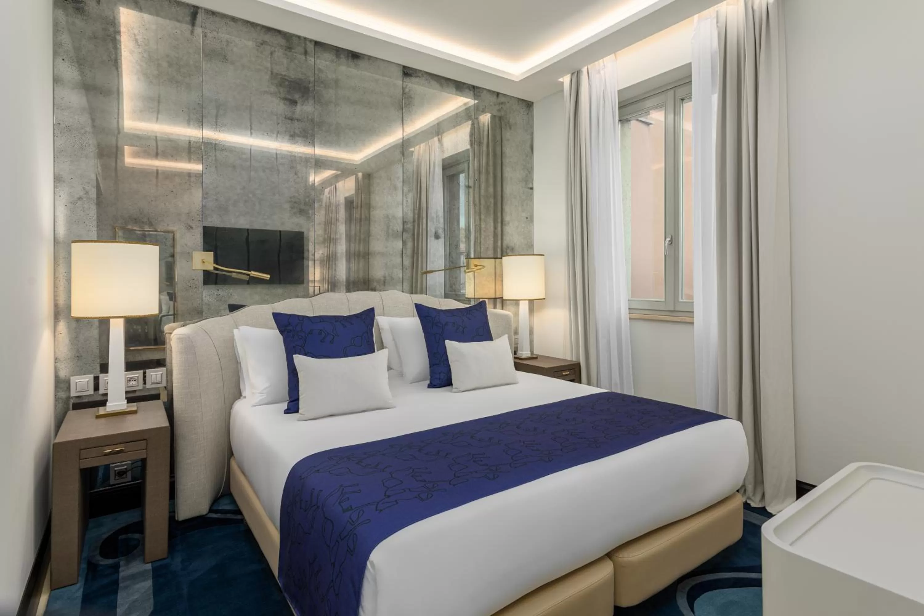 Bed in Room Mate Collection Filippo, Rome-Fontana di Trevi