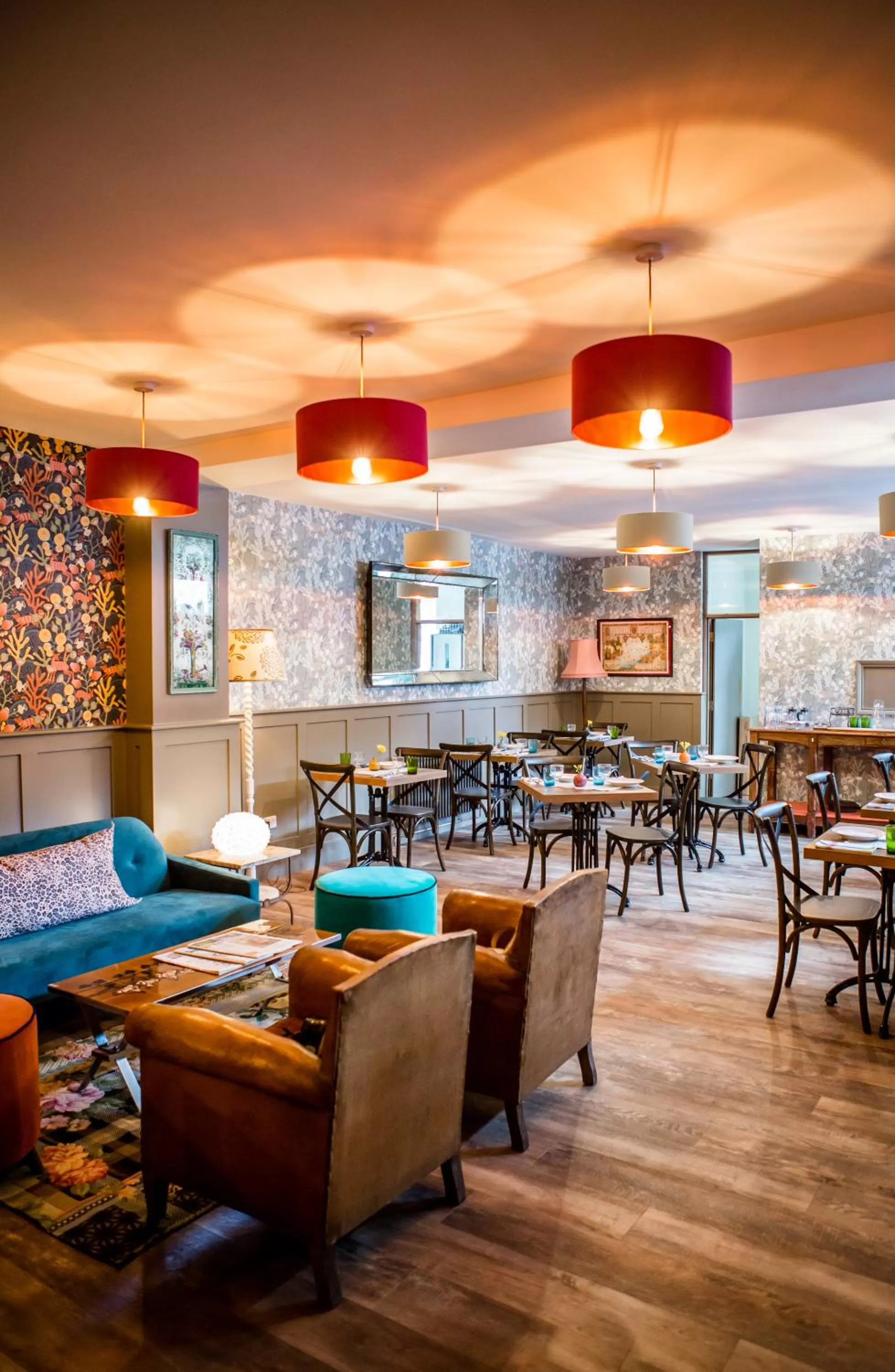 Living room in Moore House