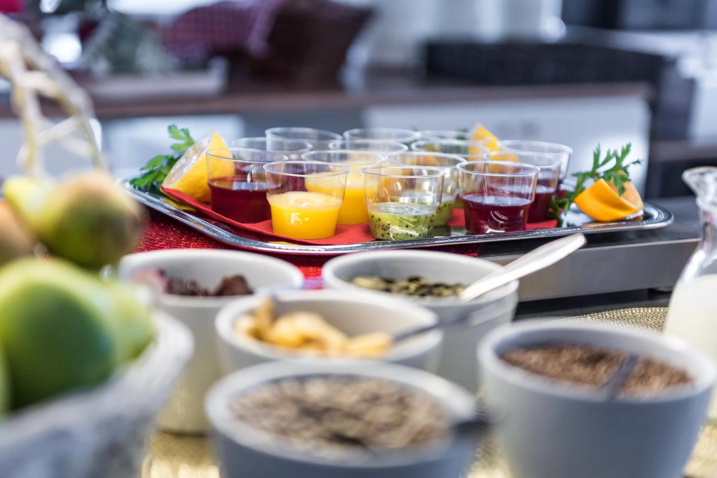 Buffet breakfast in Hotell Solhem Park