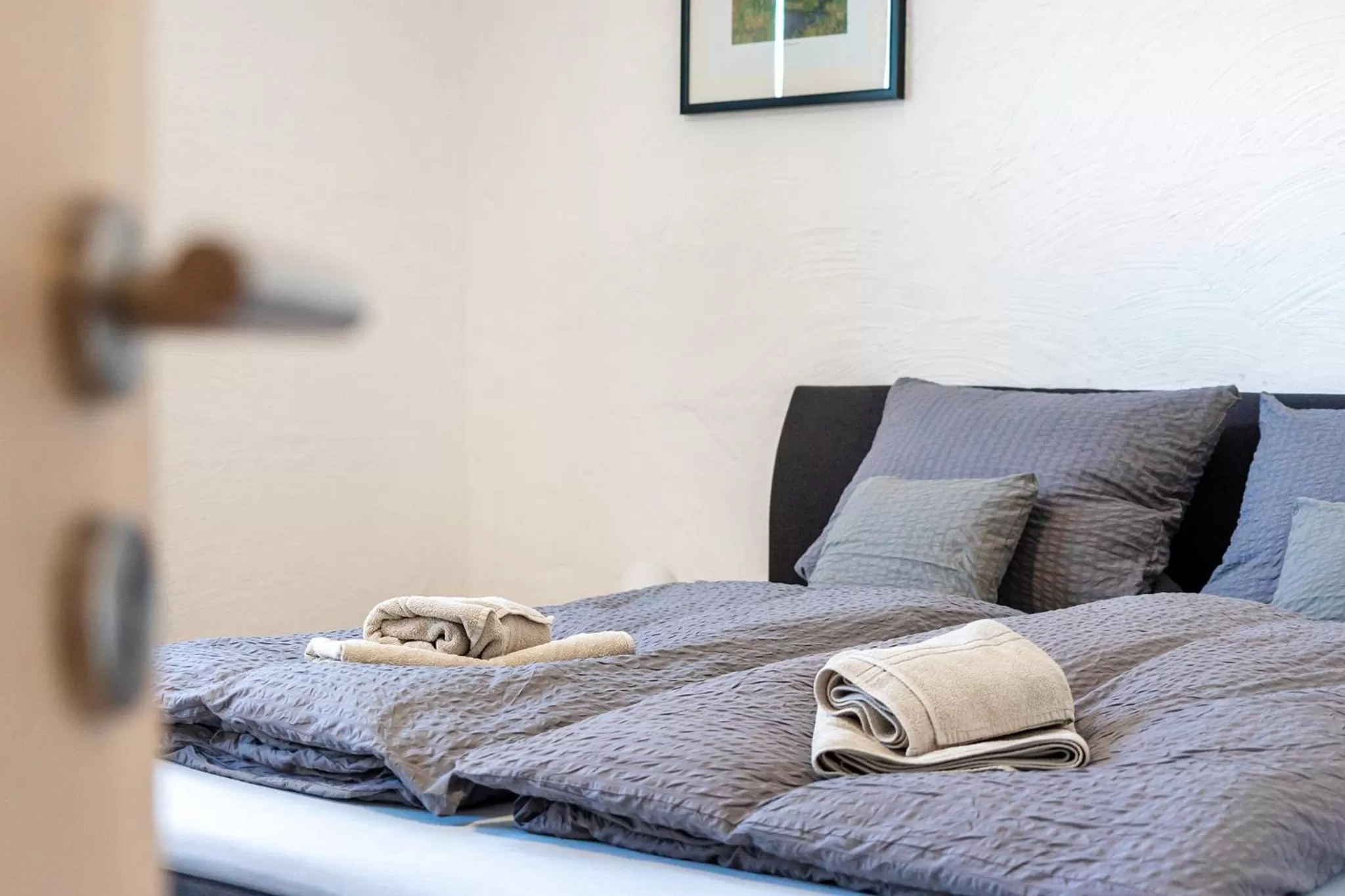 Bedroom, Bed in Villa Moorstern