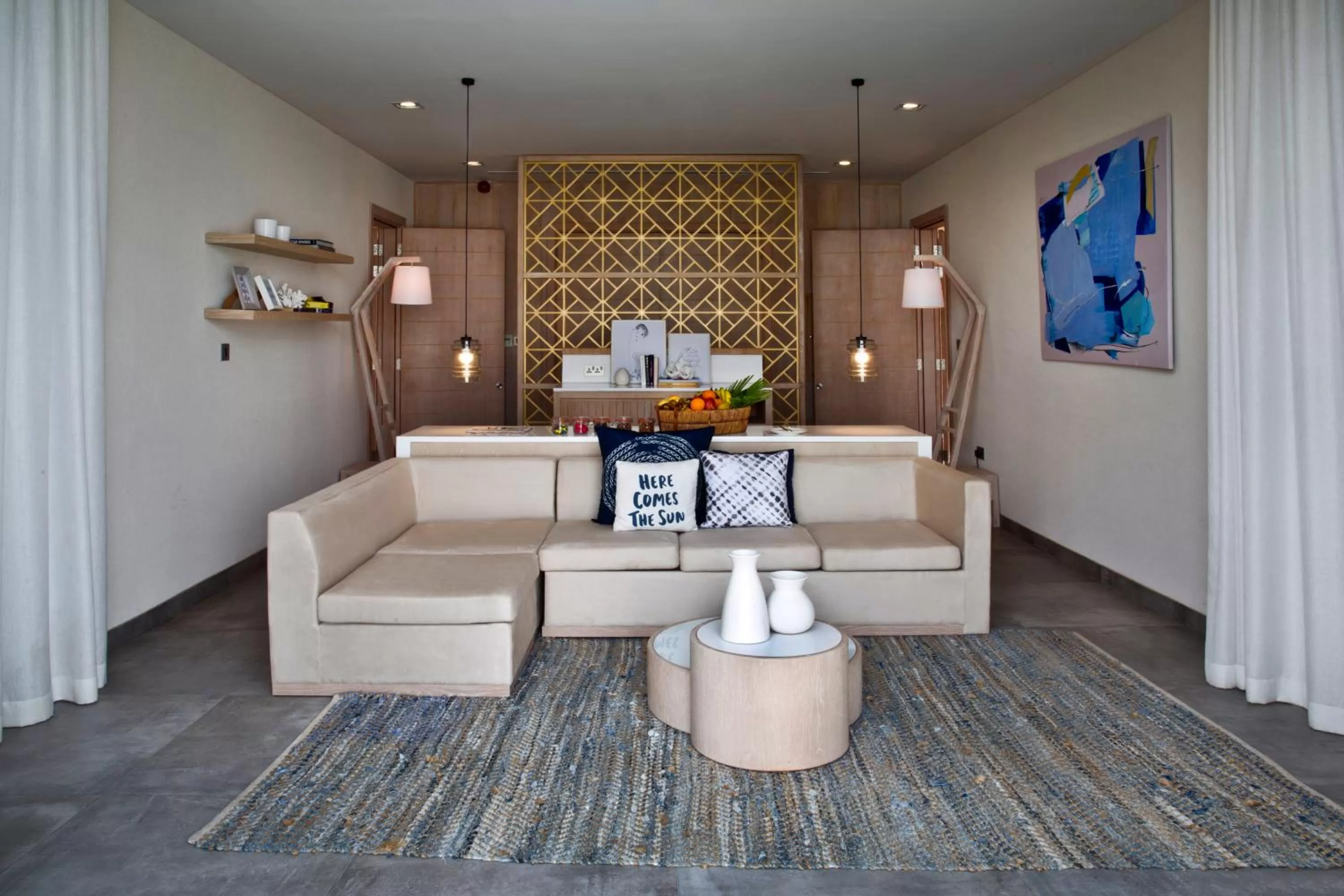 Living room, Seating Area in Nurai Island, Saadiyat