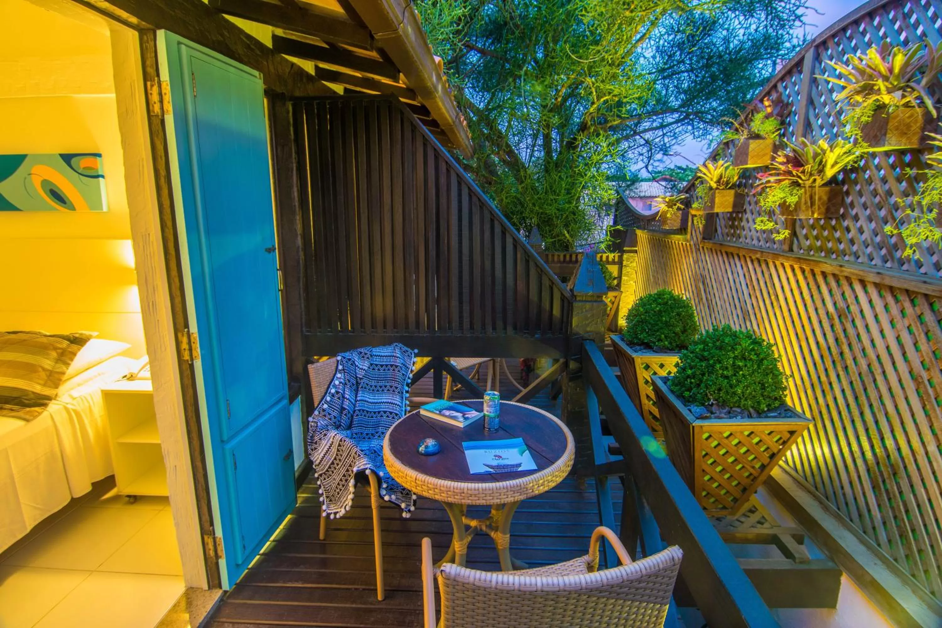 Balcony/Terrace in Chez Pitu Praia Hotel