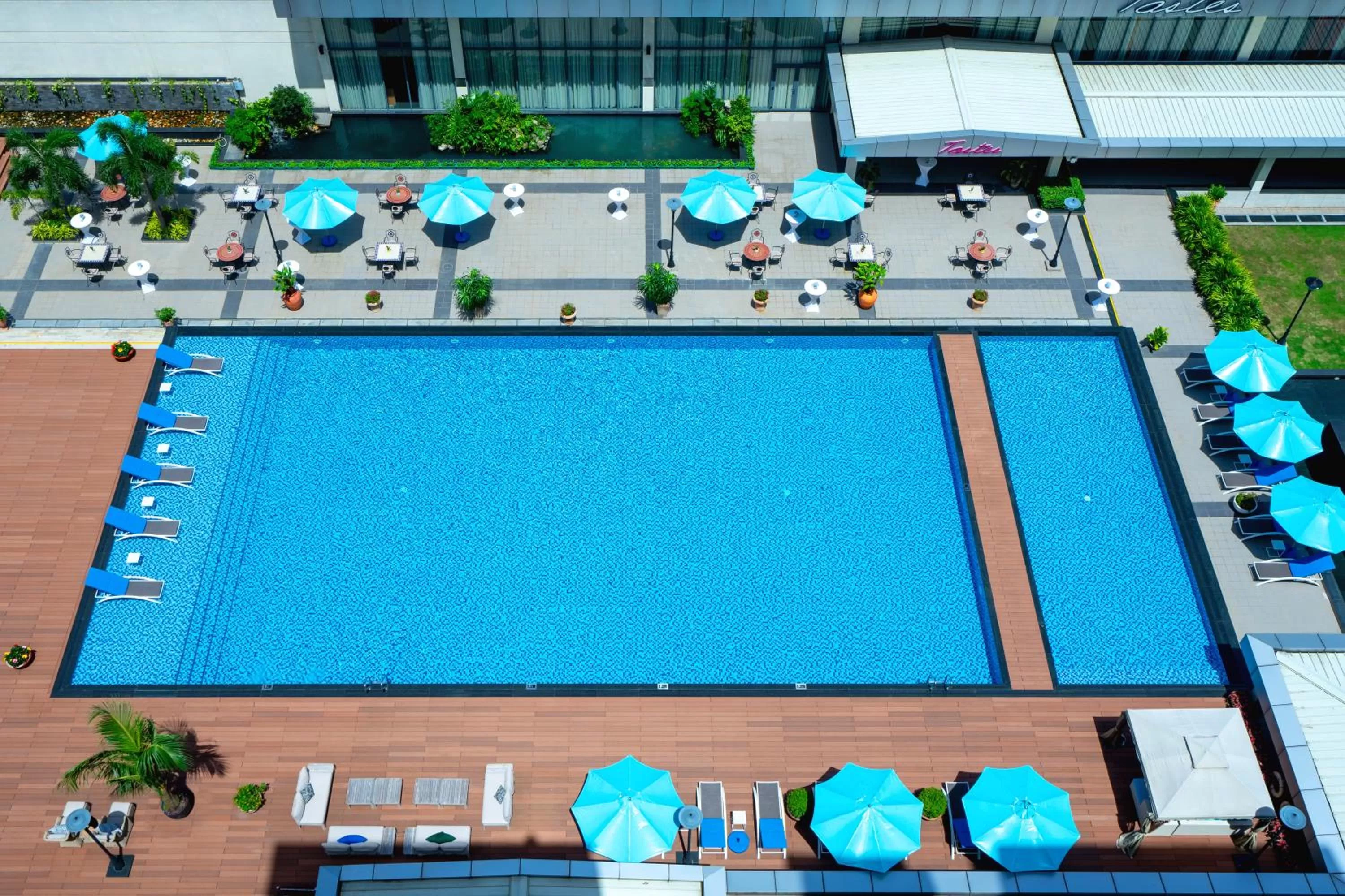 Pool view in Becamex Hotel New City