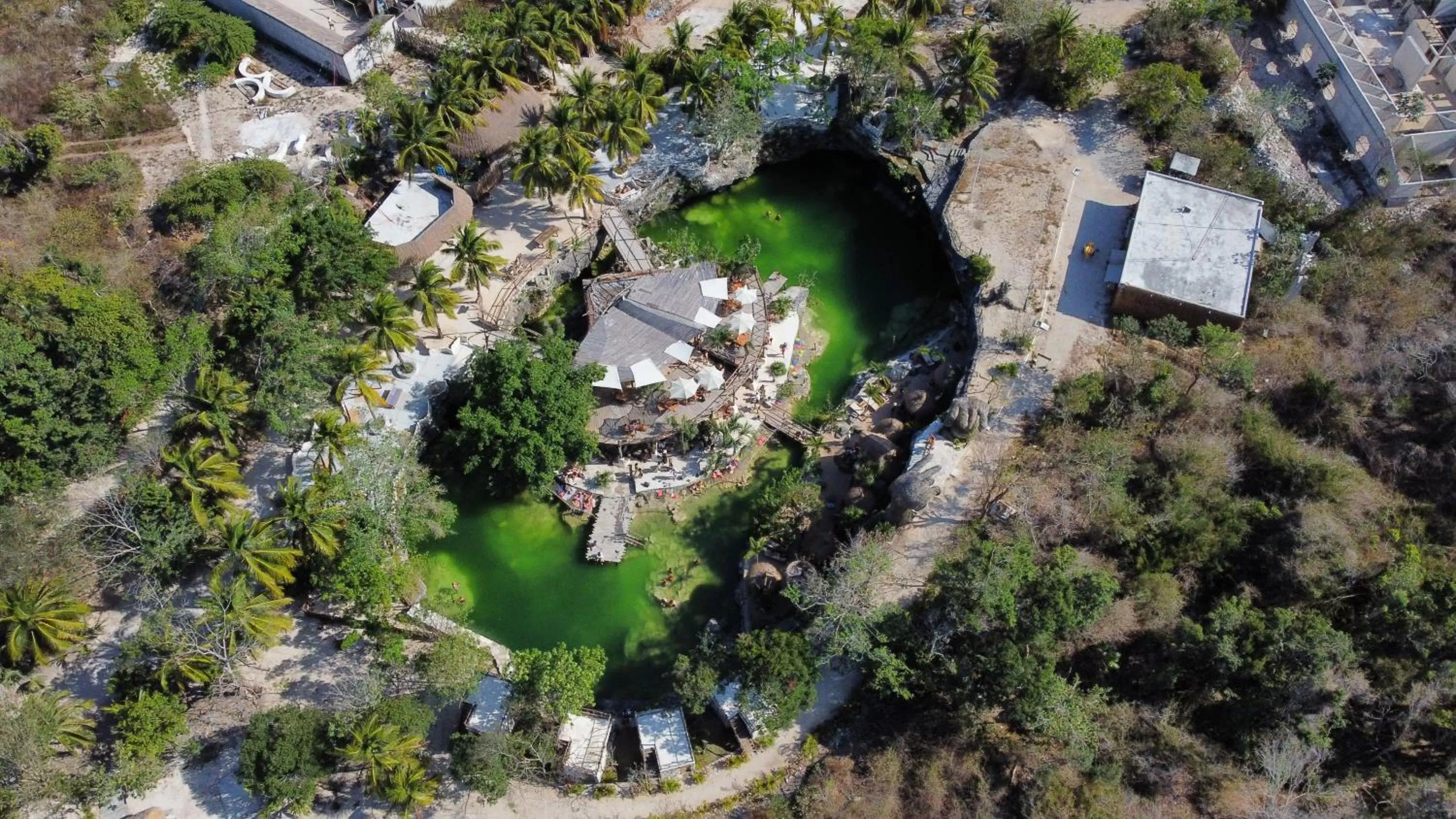 Bird's eye view in Zenote Sanctuary