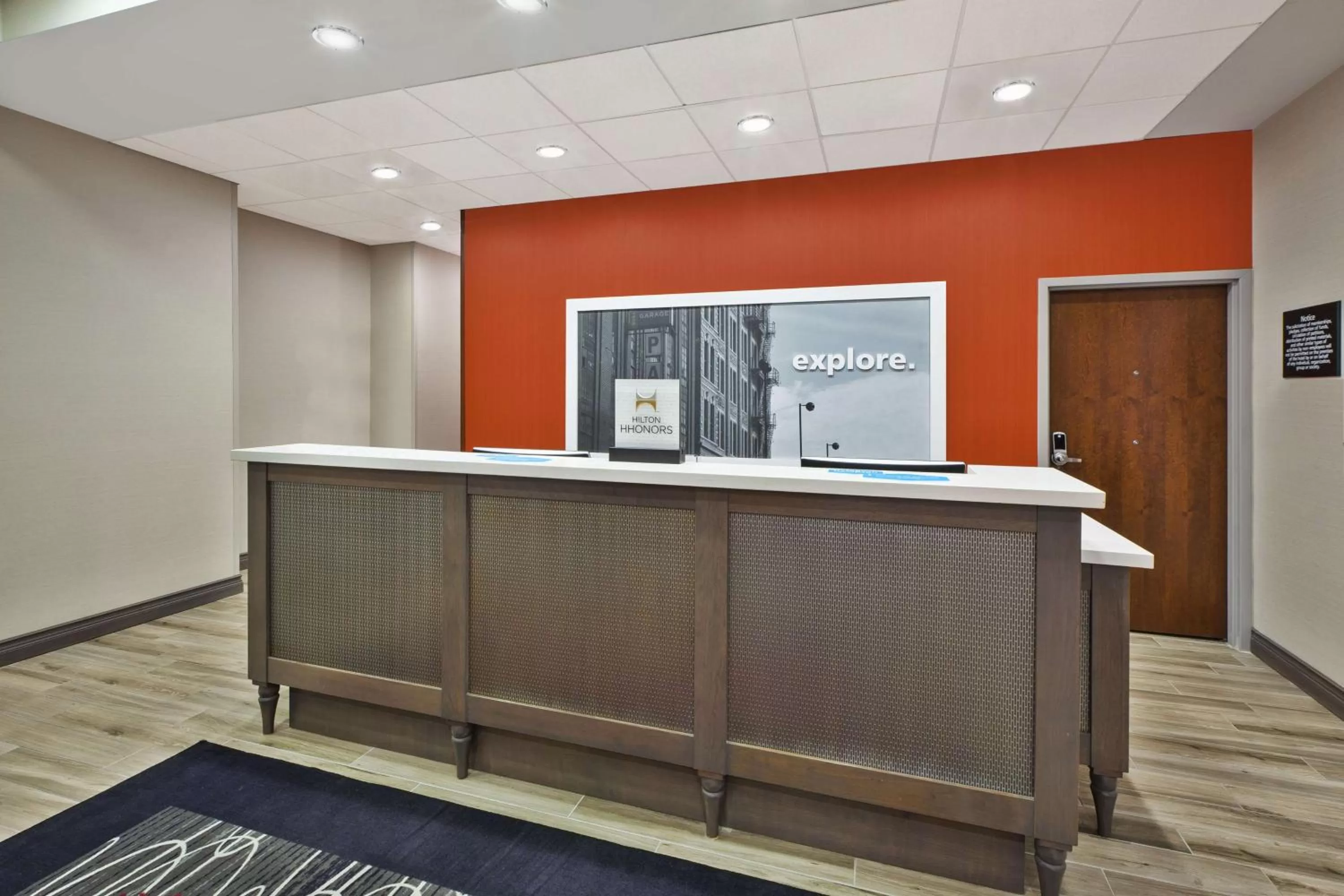 Lobby or reception in Hampton Inn by Hilton Detroit Dearborn, MI