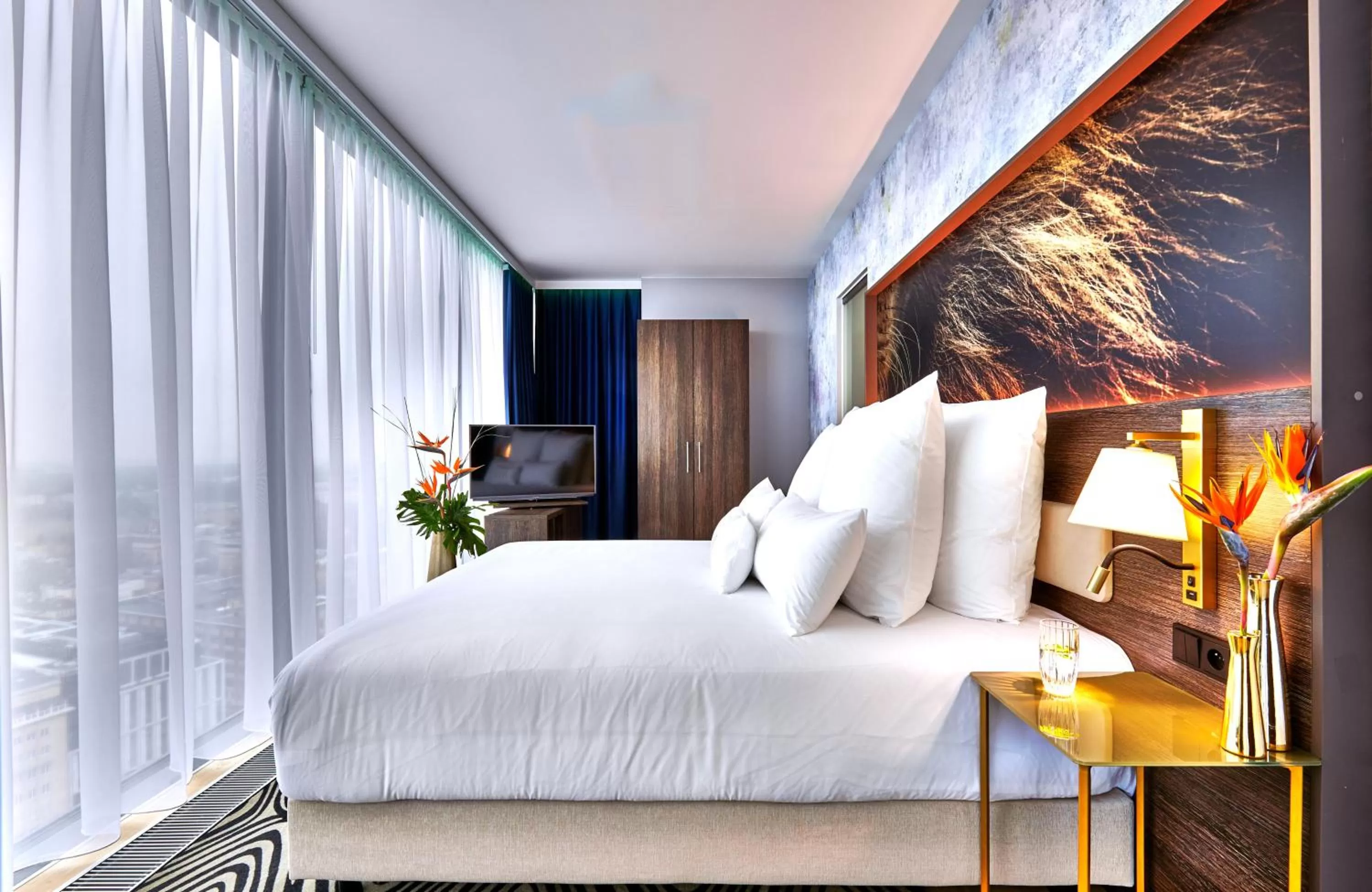 Photo of the whole room, Bed in NYX Hotel Warsaw by Leonardo Hotels