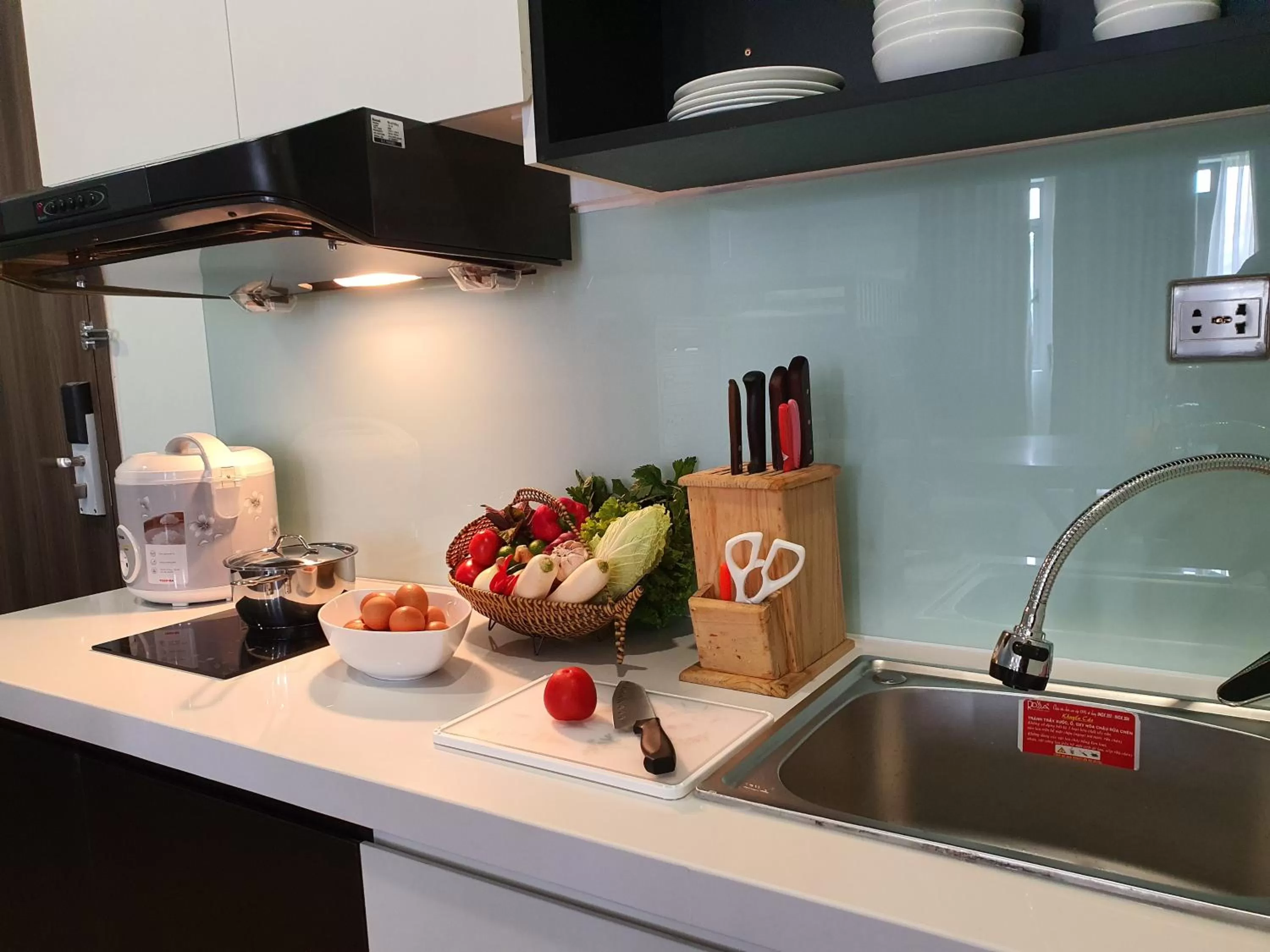 Kitchen or kitchenette in Hong Mon Villa