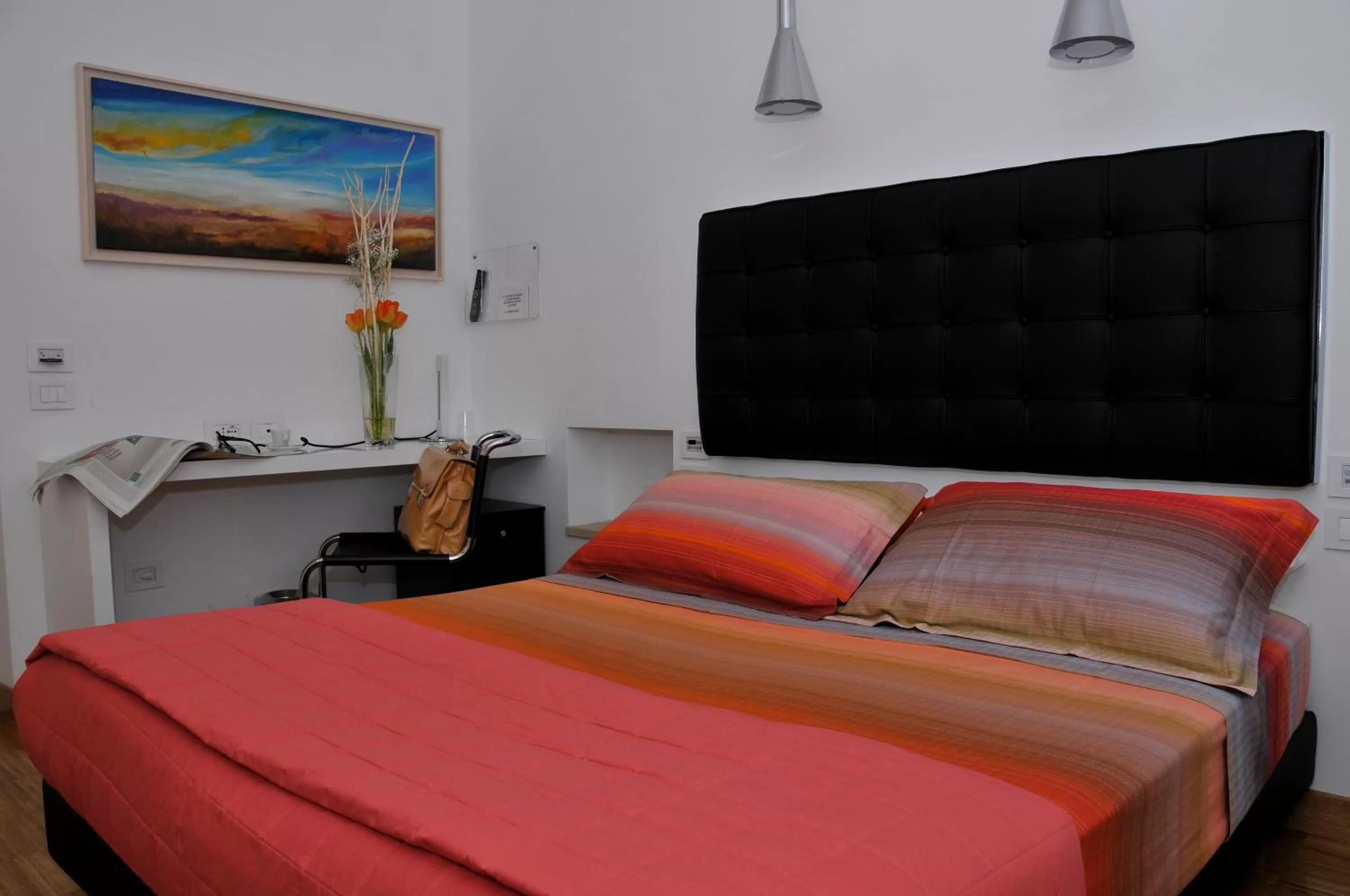 Decorative detail, Bed in Hotel Del Conte